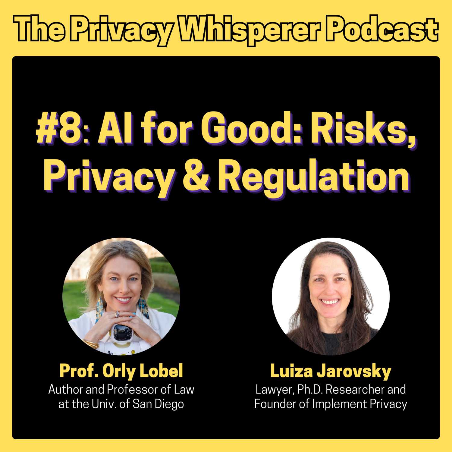 #8: AI for Good: Risks, Privacy & Regulation, with Prof. Orly Lobel