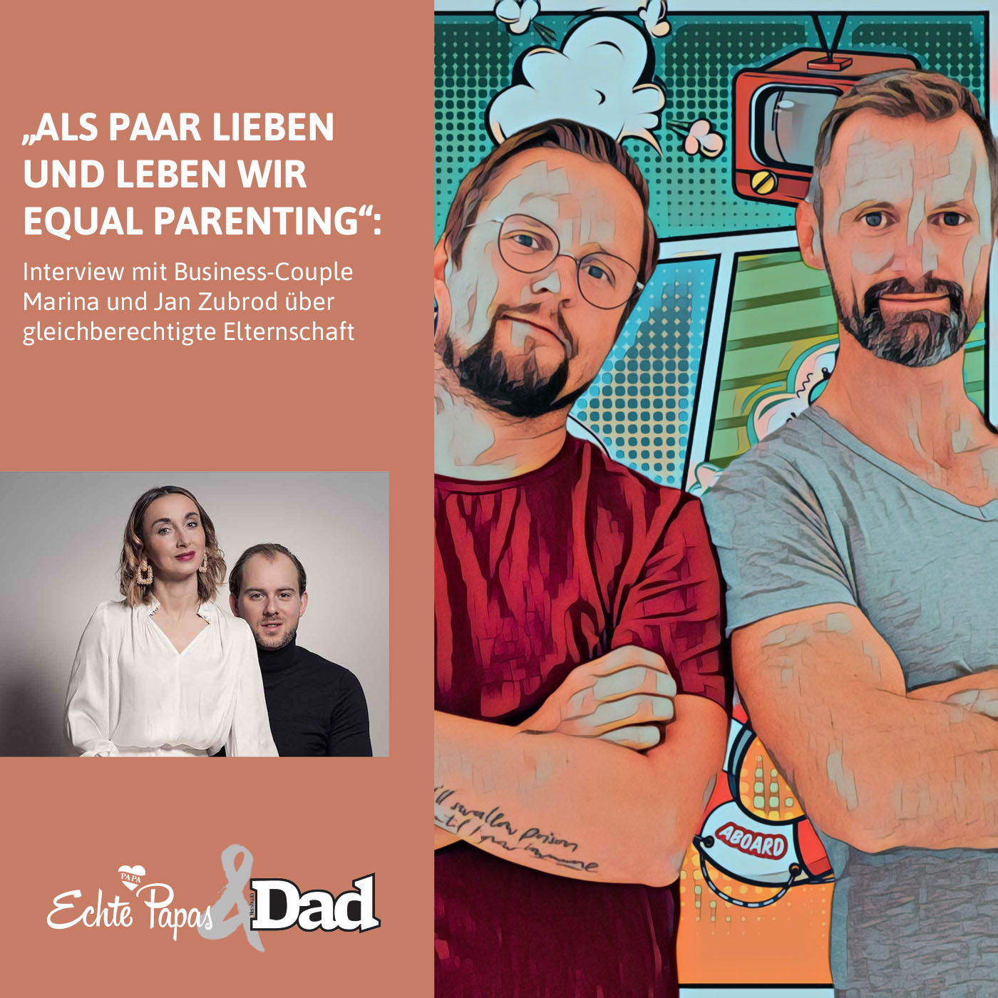 ⁣„Als Paar lieben und leben wir Equal Parenting“: Interview mit Business-Couple Marina und Jan Zubrod