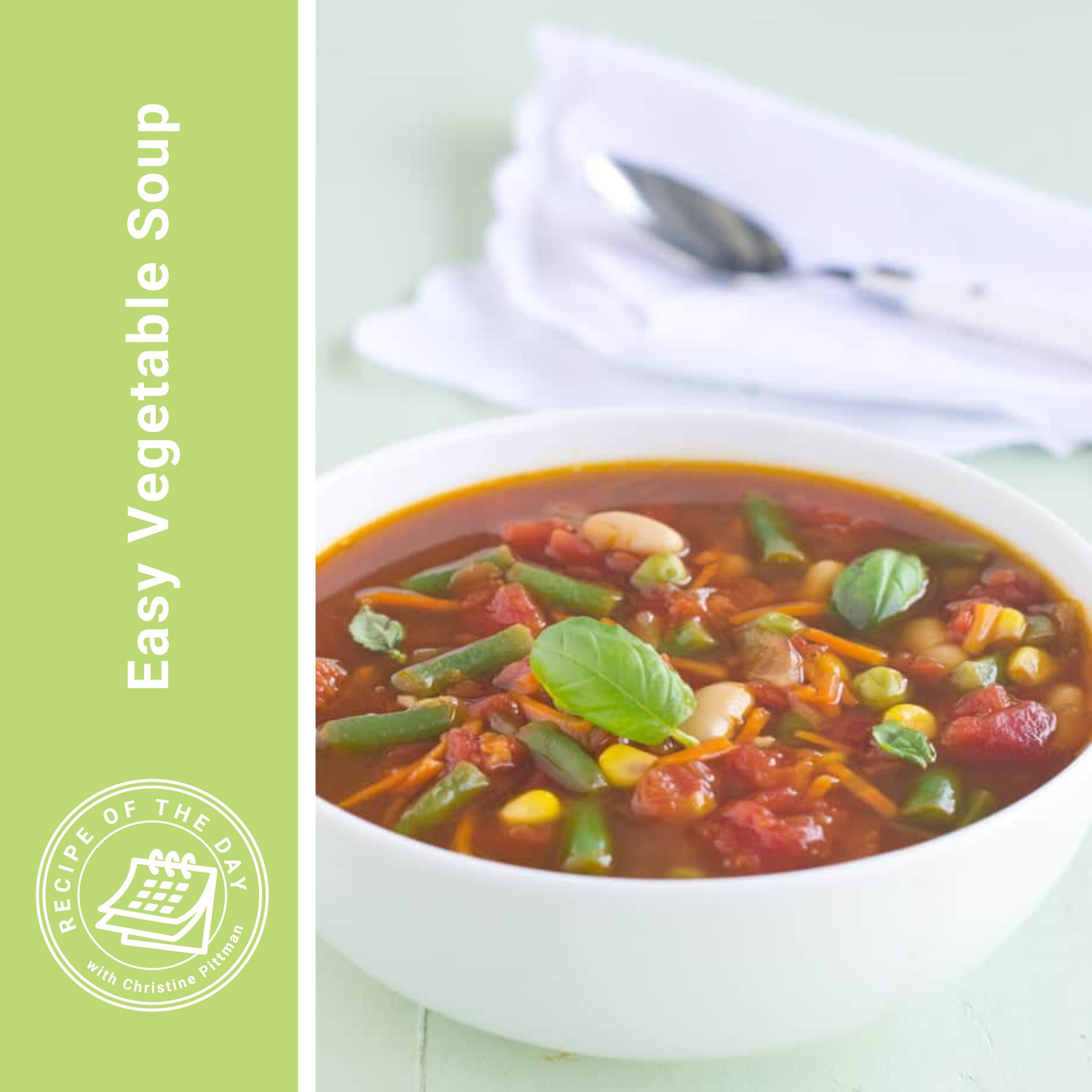 ⁣Easy Vegetable Soup