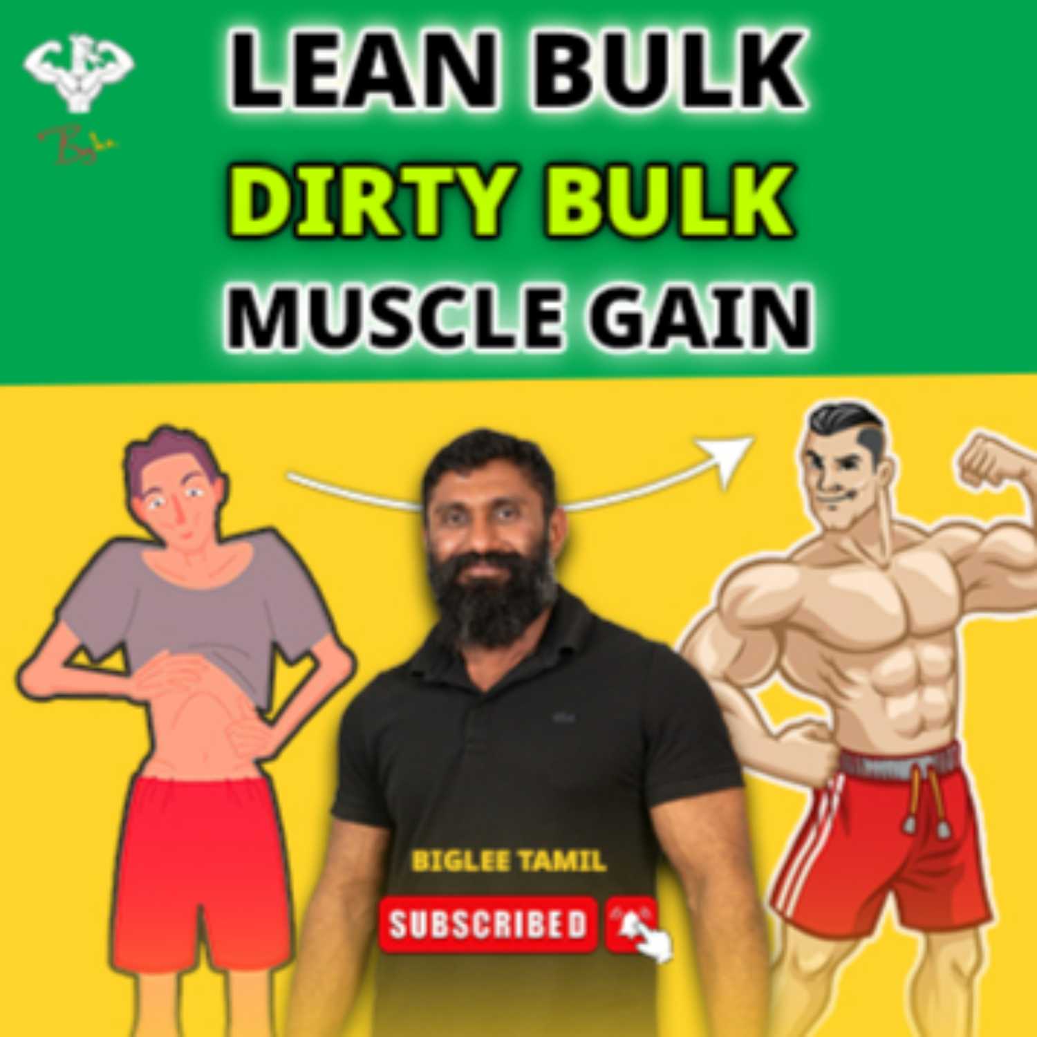 ⁣Muscle Building - Lean Bulk - Dirty Bulk | The Grind Podcast with Biglee | Ep 24 | Biglee Tamil