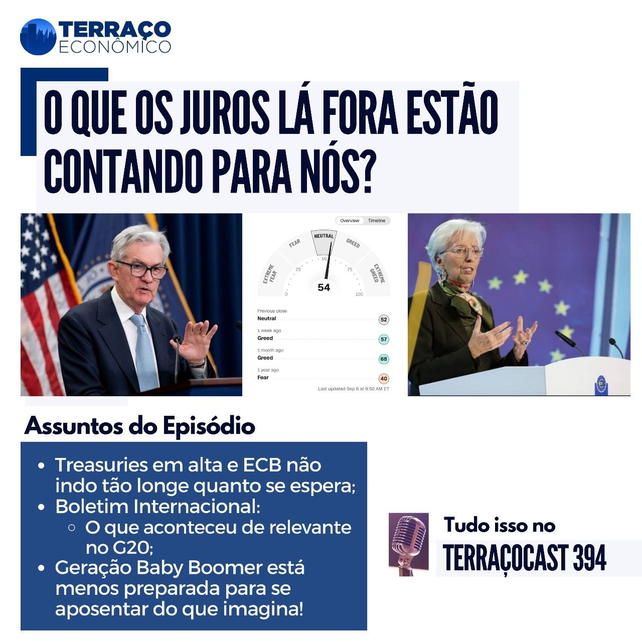 ⁣O QUE OS JUROS LÁ FORA ESTÃO CONTANDO PRA NÓS? no TerraçoCast #394