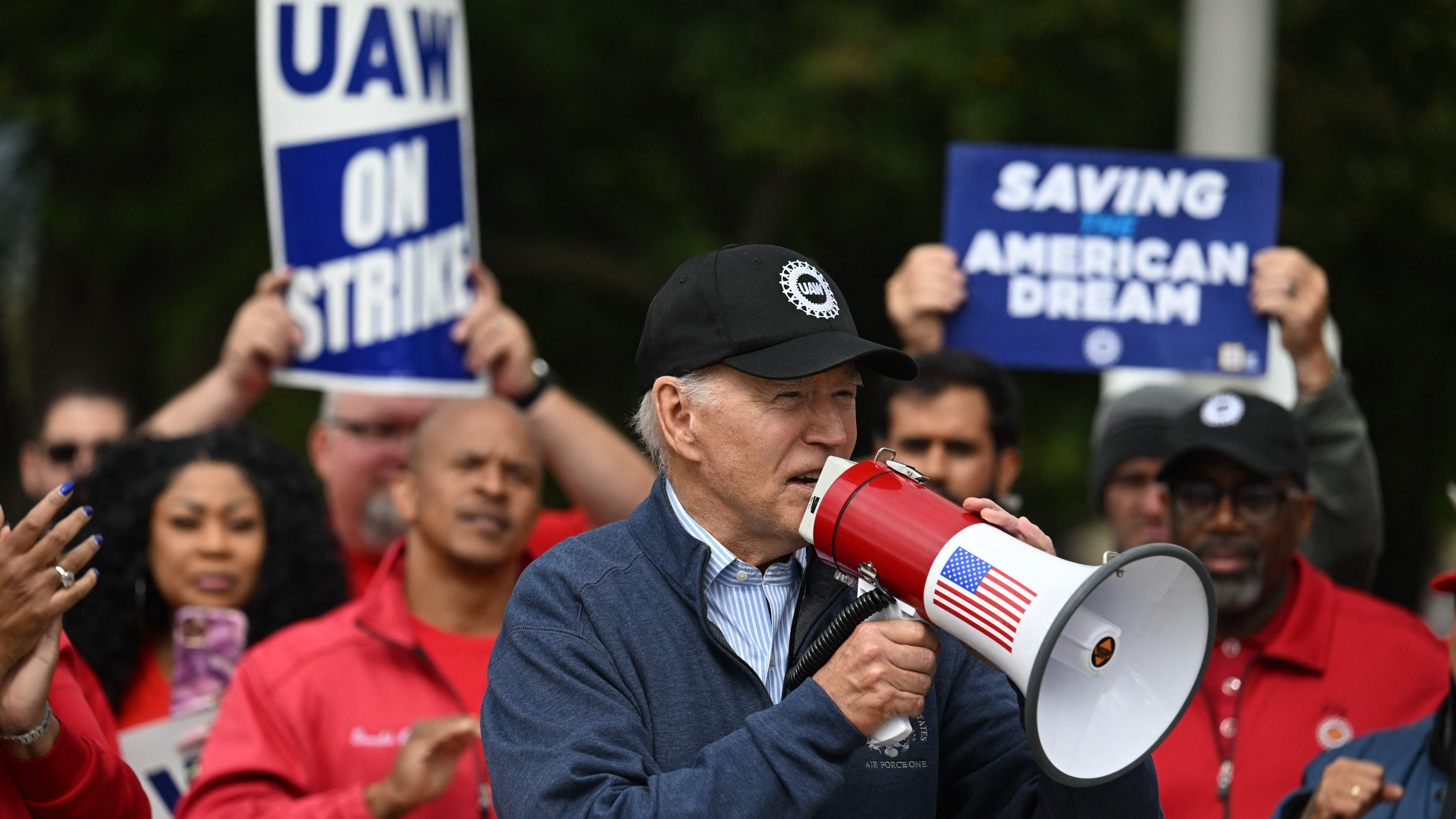 Biden On The Picket Line