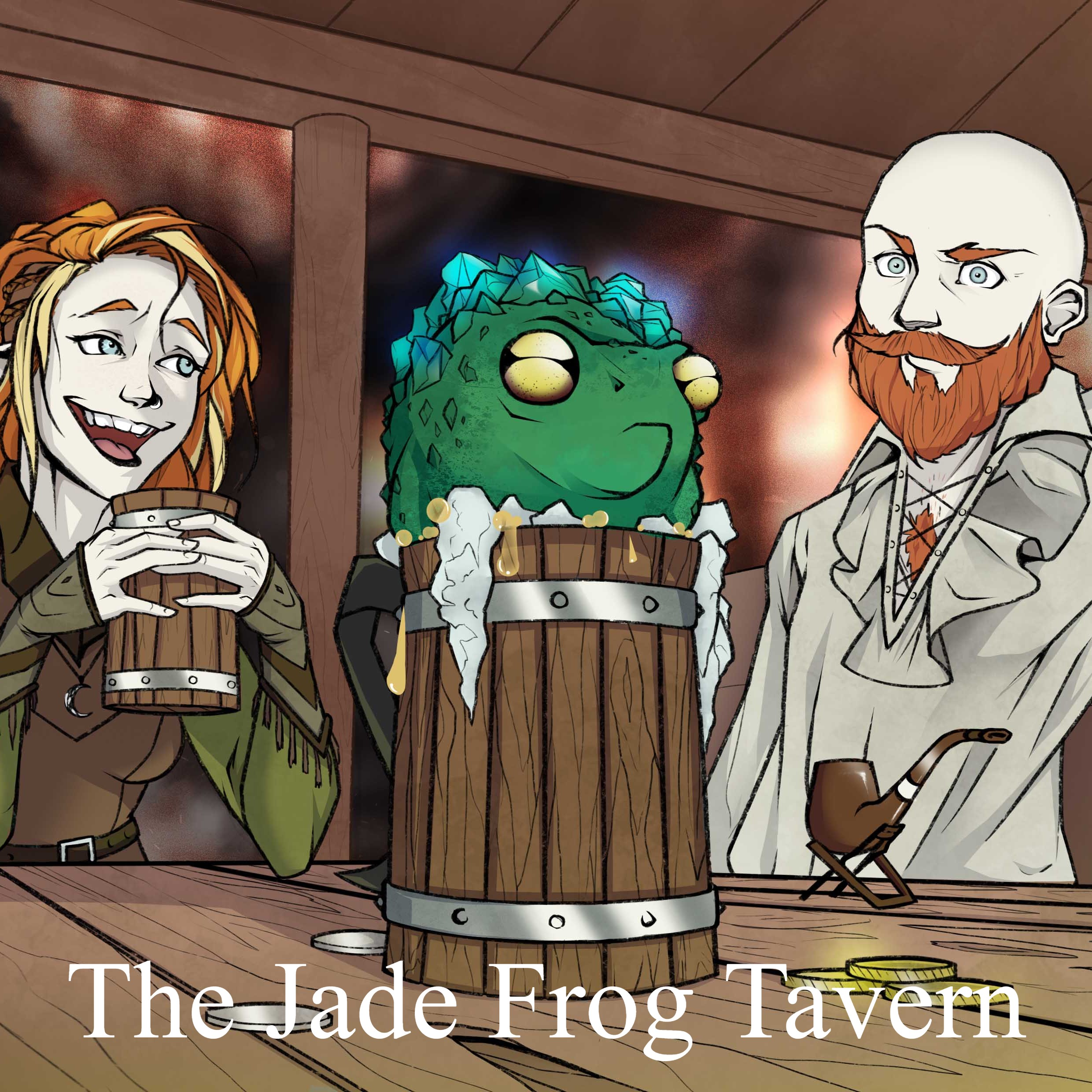 ⁣Elden Ring and a boss sat in a Tavern