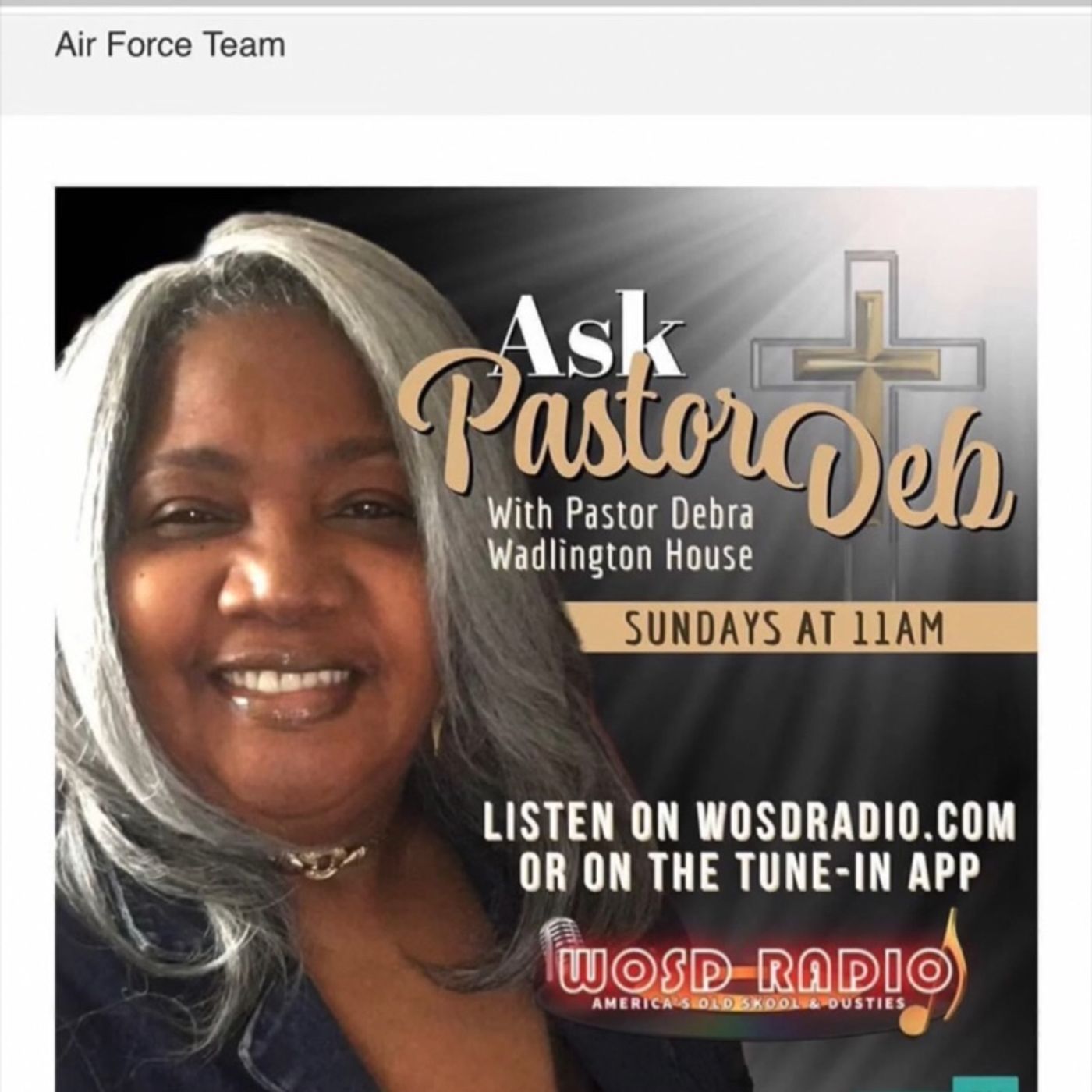 ⁣Ask Pastor Deb 9-10-23 on WOSDRADIO.com Message Tittle: Walking With Jesus