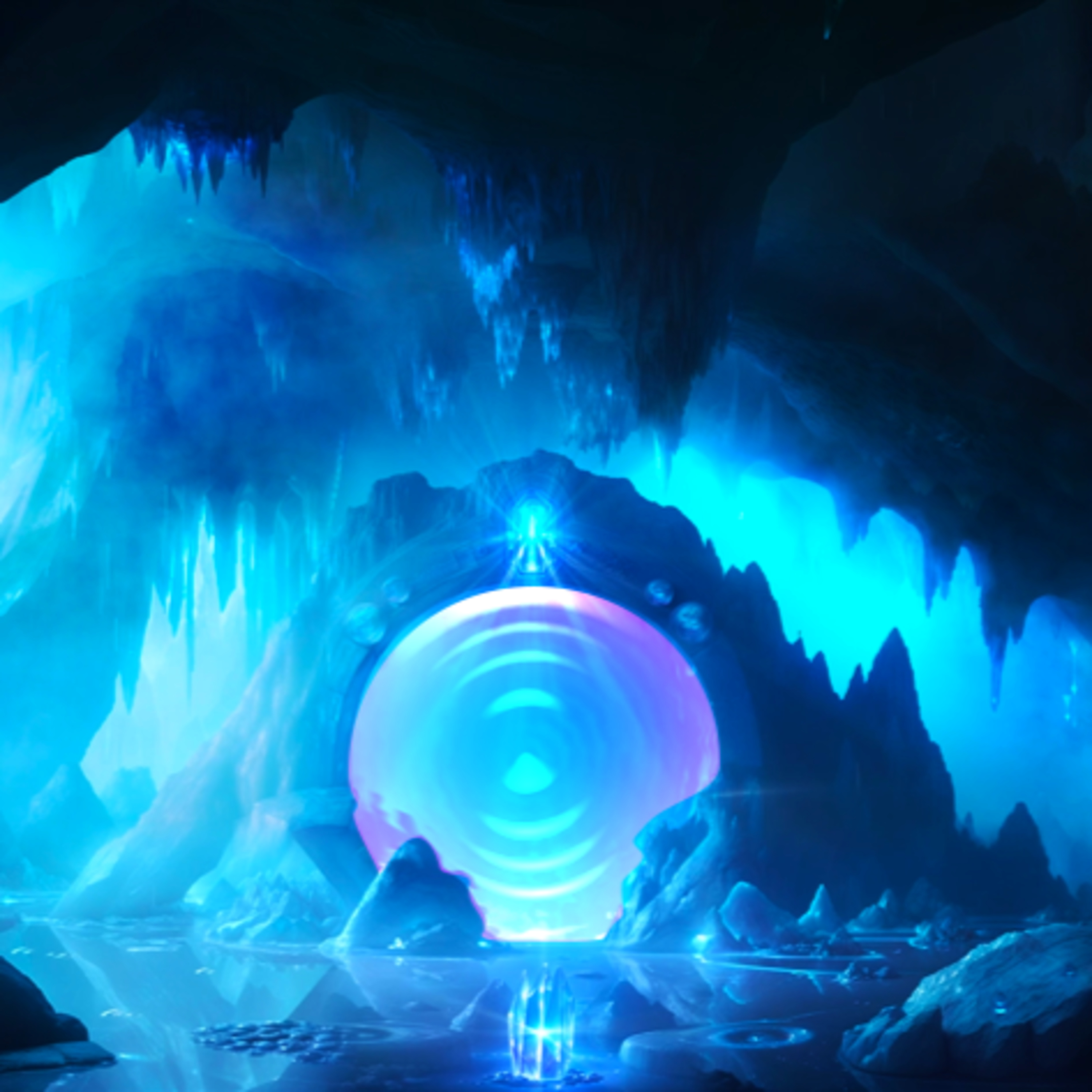 ⁣Portal At The Crystal Cavern - 10 Hours Cave Ambience