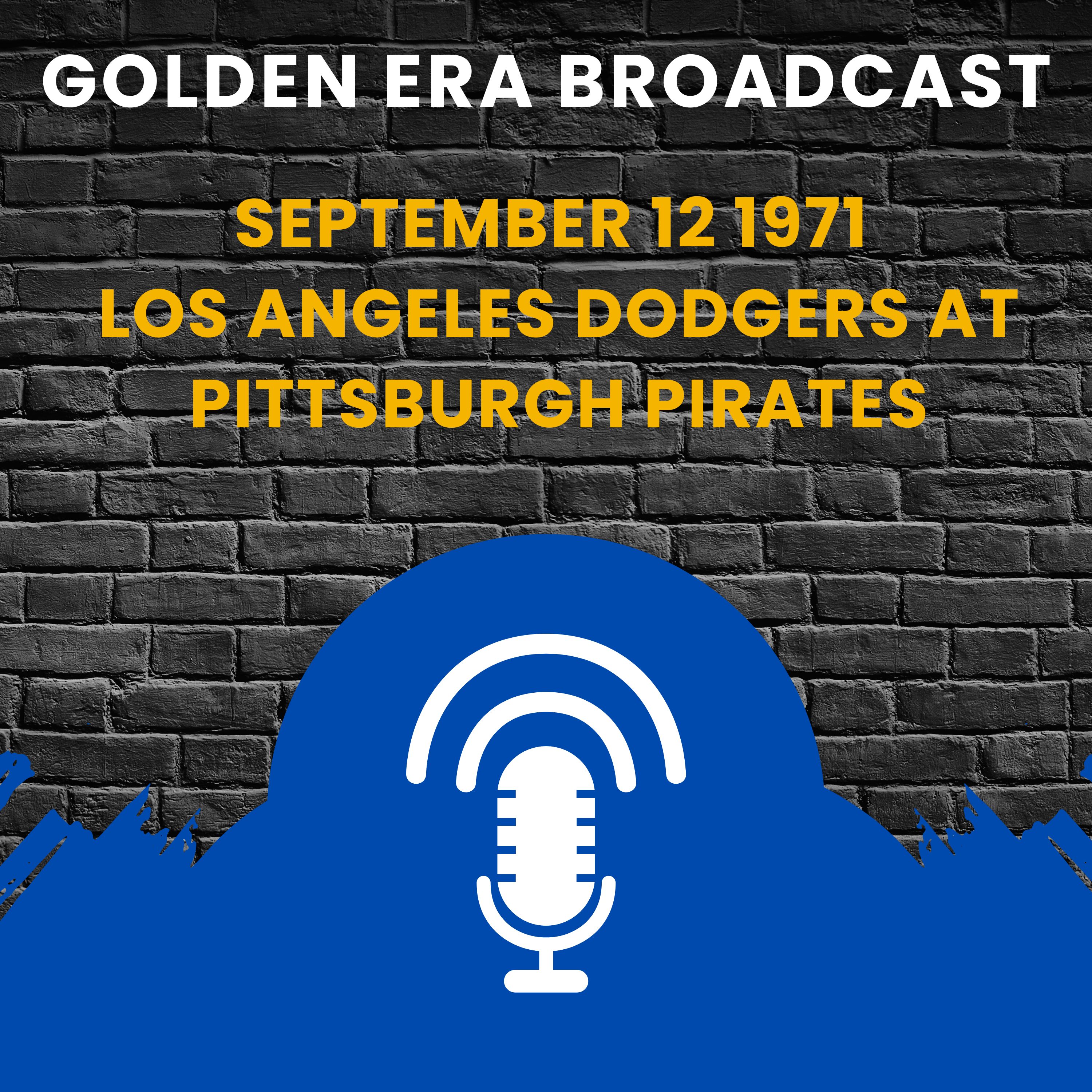 ⁣September 12 1971 Los Angeles Dodgers at Pittsburgh Pirates