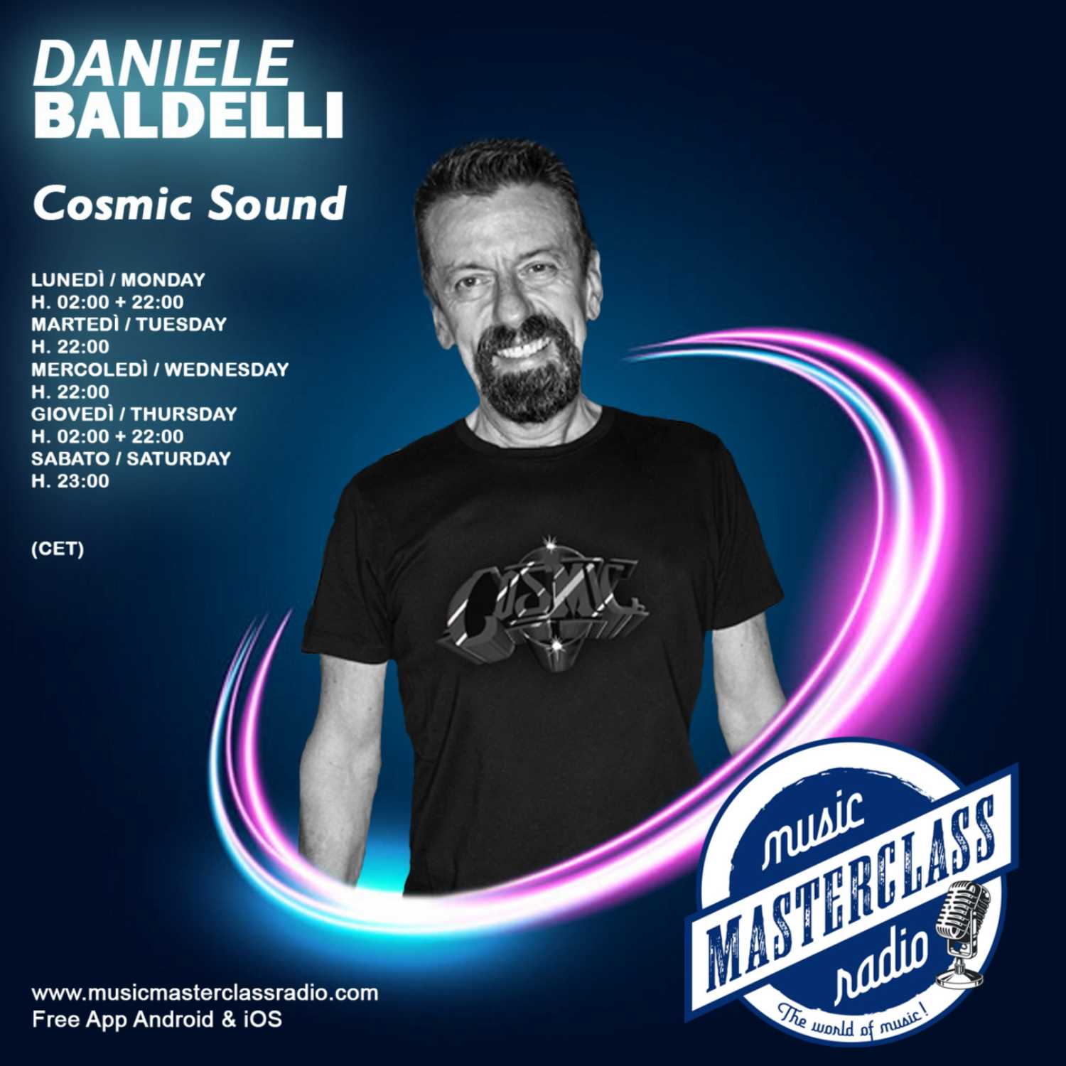 ⁣Cosmic Sound #296 "MusicMasterClassRadio" By Dj. Daniele Baldelli 2023-09-20 H 22:00 GMT