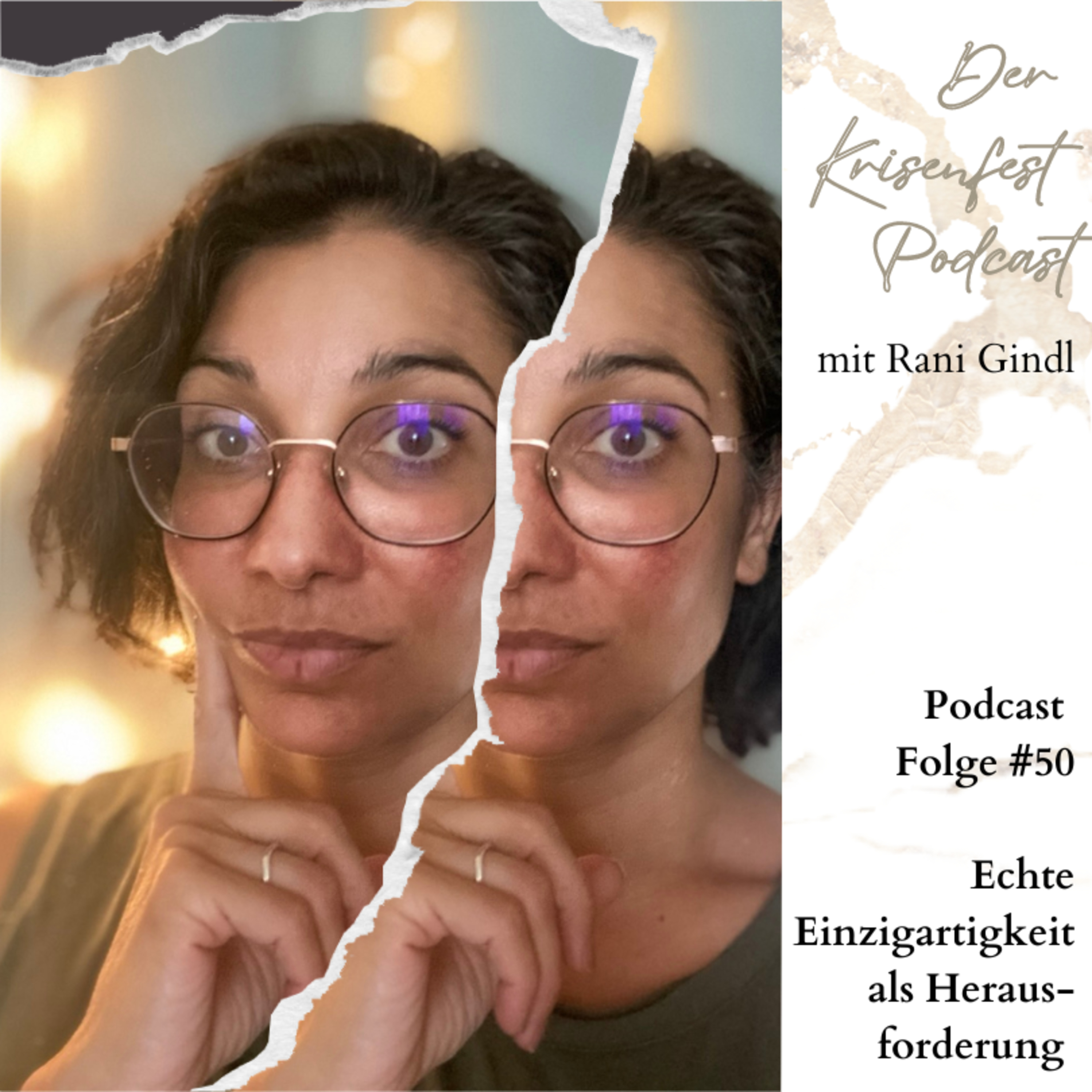 ⁣Der Krisenfest-Podcast Folge 50 über echte Einzigartigkeit als Herausforderung: Dein Weg zum authentischen Selbst