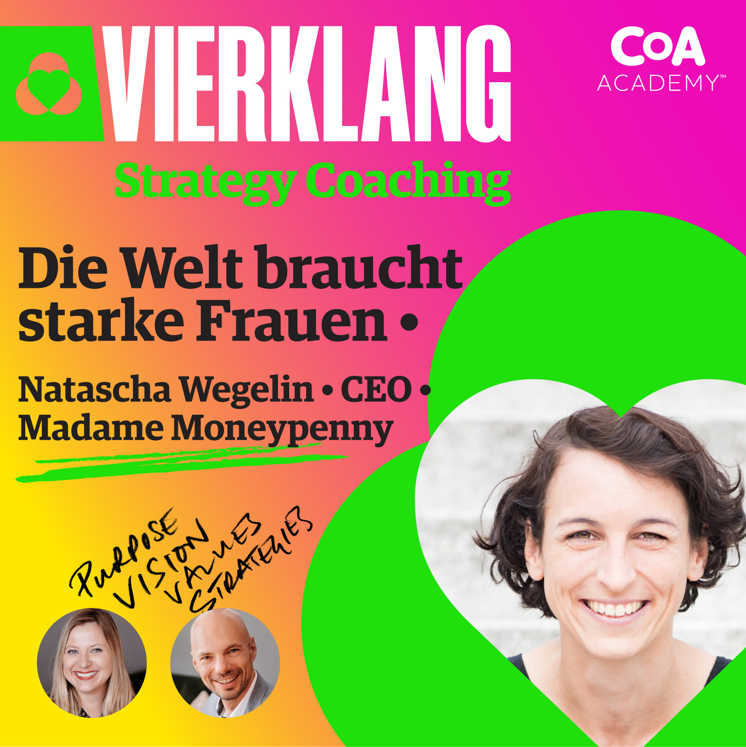 ⁣414 (DE) • VIERKLANG Strategy • Die Welt braucht starke Frauen • Natascha Wegelin • CEO • Madame Moneypenny