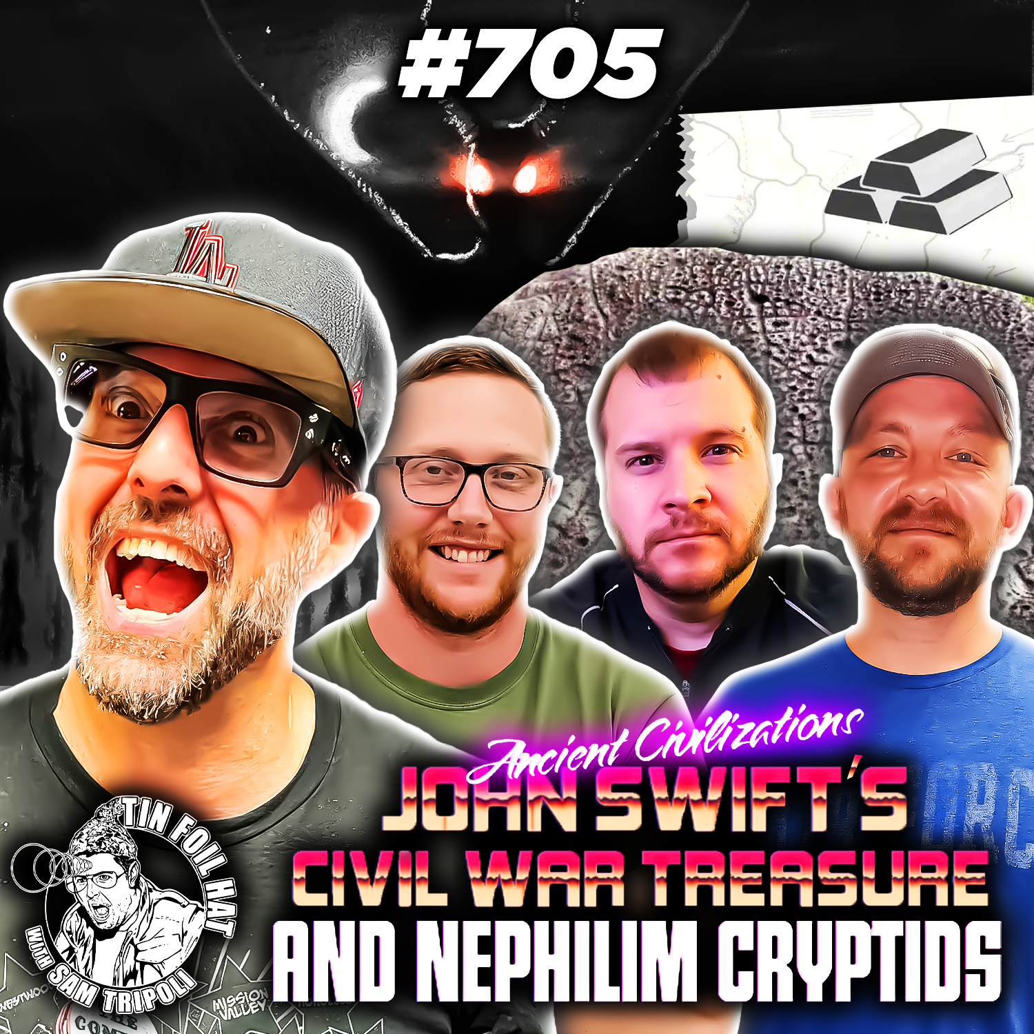 ⁣#705: Appalachian Ancient Civilizations, John Swift's Civil War Treasure and Nephilim Cryptids with the Appalachian Intelligence Podcast's Ryan, Justin and Lance