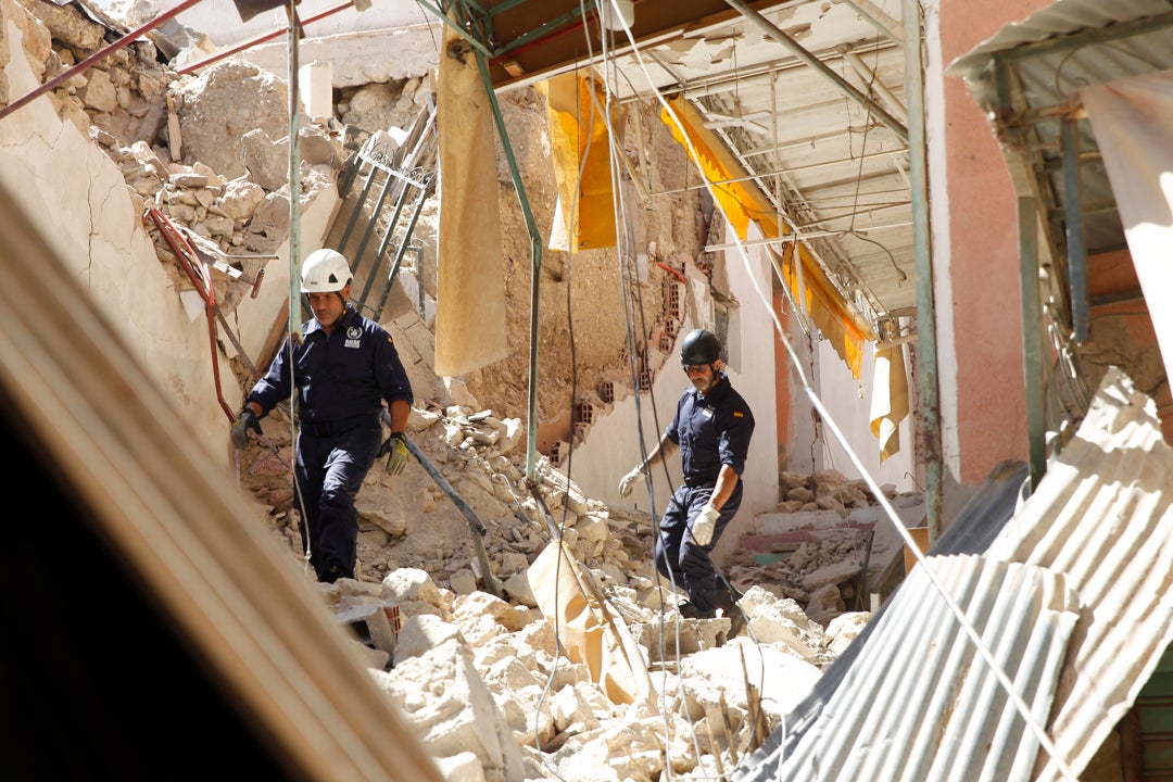 ⁣Rescatista español en Marruecos: "Mantenemos la esperanza de encontrar a personas en edificaciones donde haya algún hueco de vida"