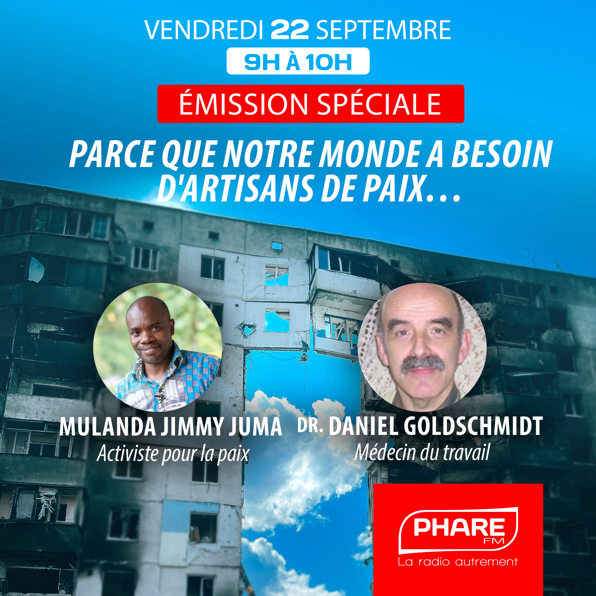 ⁣Emission spéciale — Parce que notre monde a besoin d’artisans de paix…