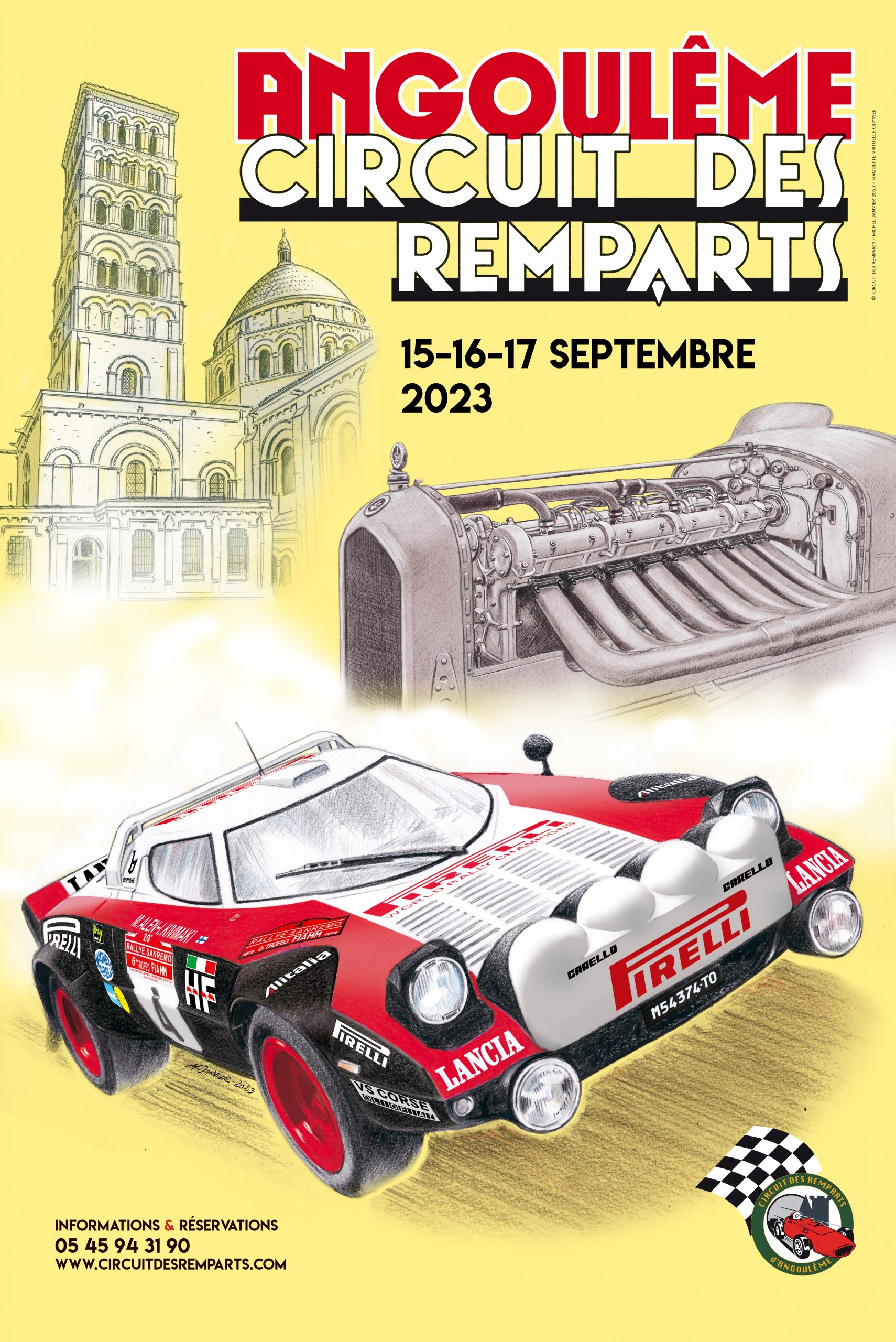 Circuit des remparts d’Angoulême les 15 16 et 17 septembre 2023