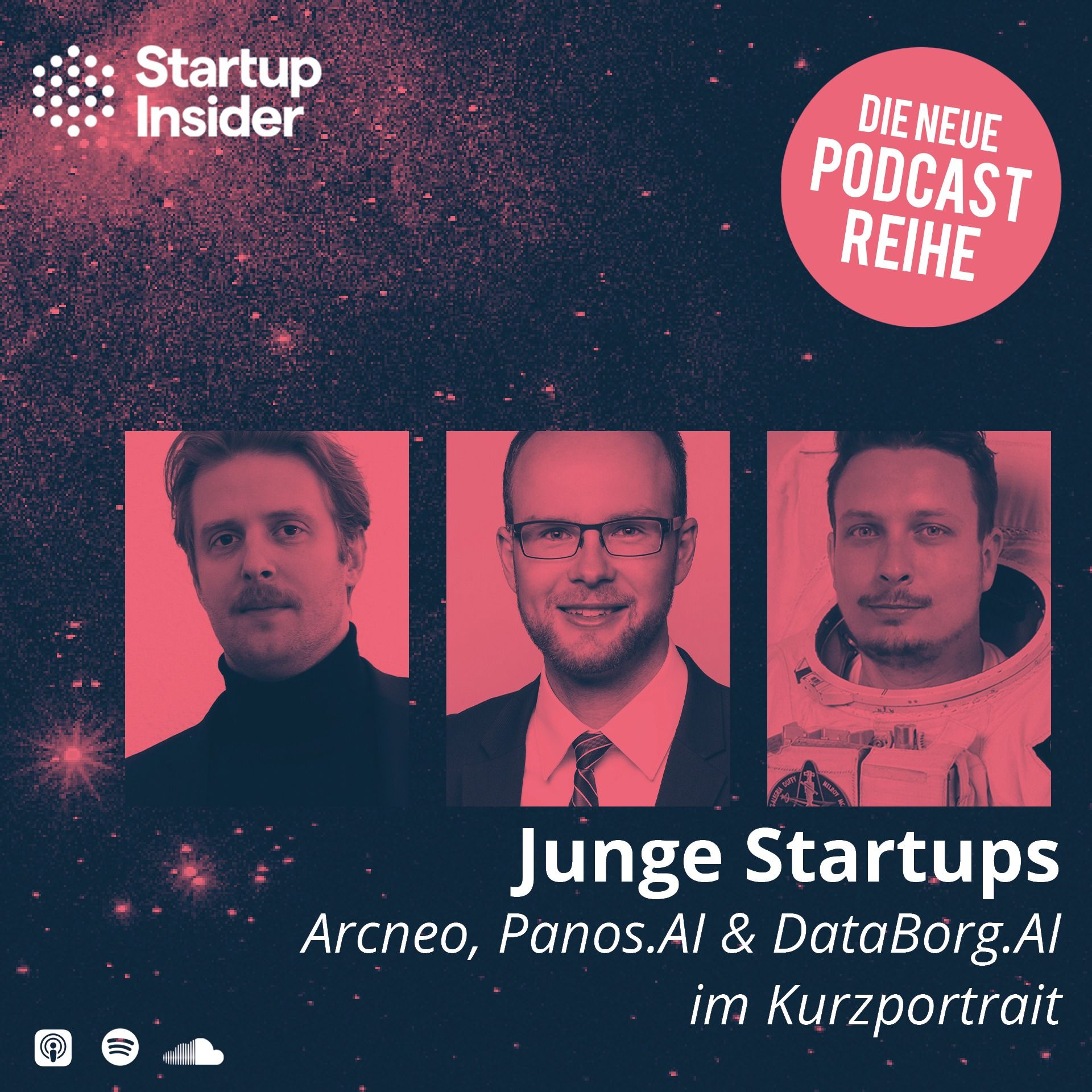 ⁣Junge Startups – Arcneo, Panos.AI & DataBorg.ai