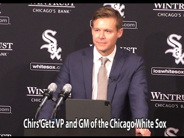 Chirs Getz appointed VP and GM of the Chicago White Sox