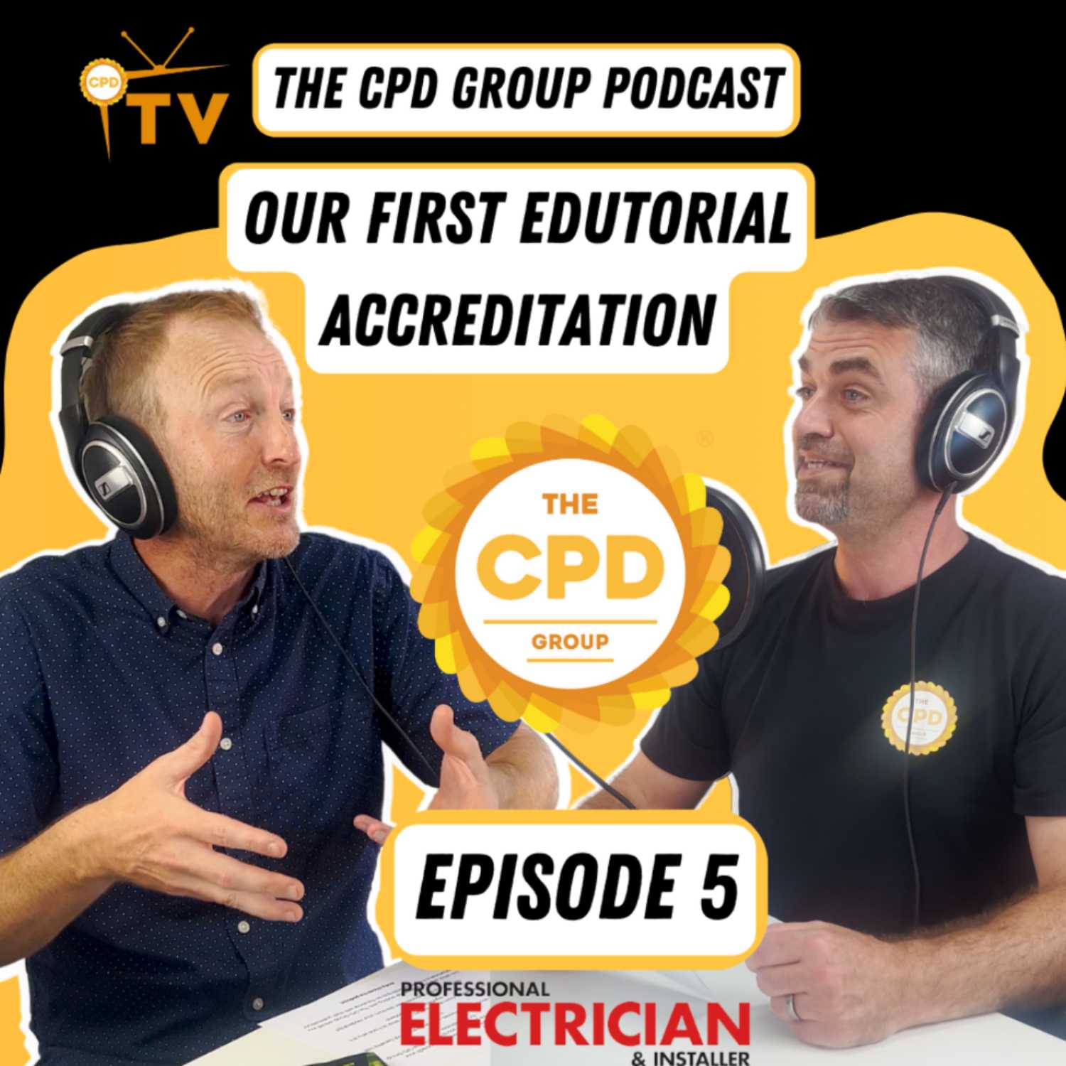 ⁣Reviewing our first Edutorial Accreditation! With Richard from Professional Electricians Magazine