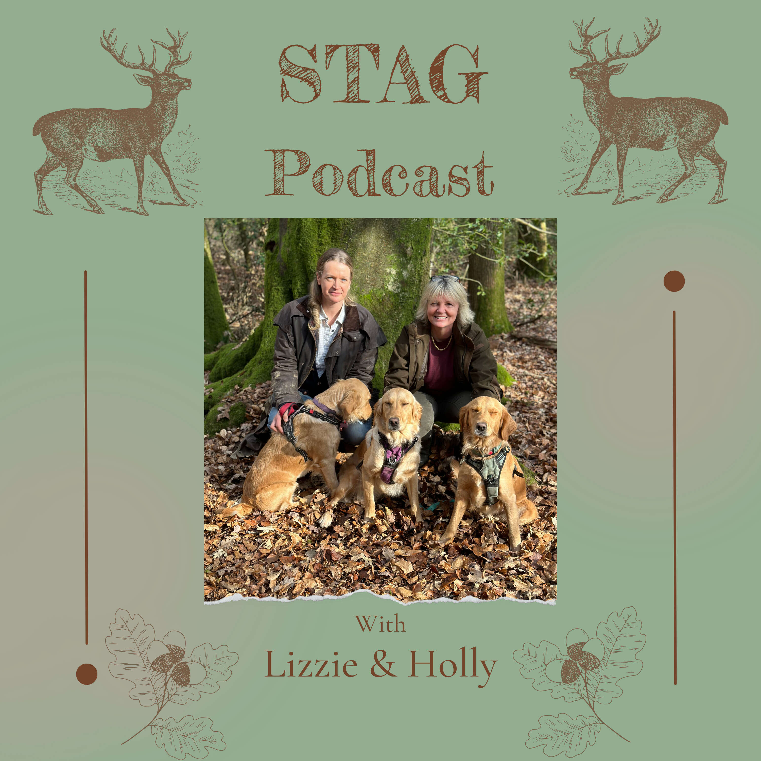 Stag with founders Lizzie & Holly