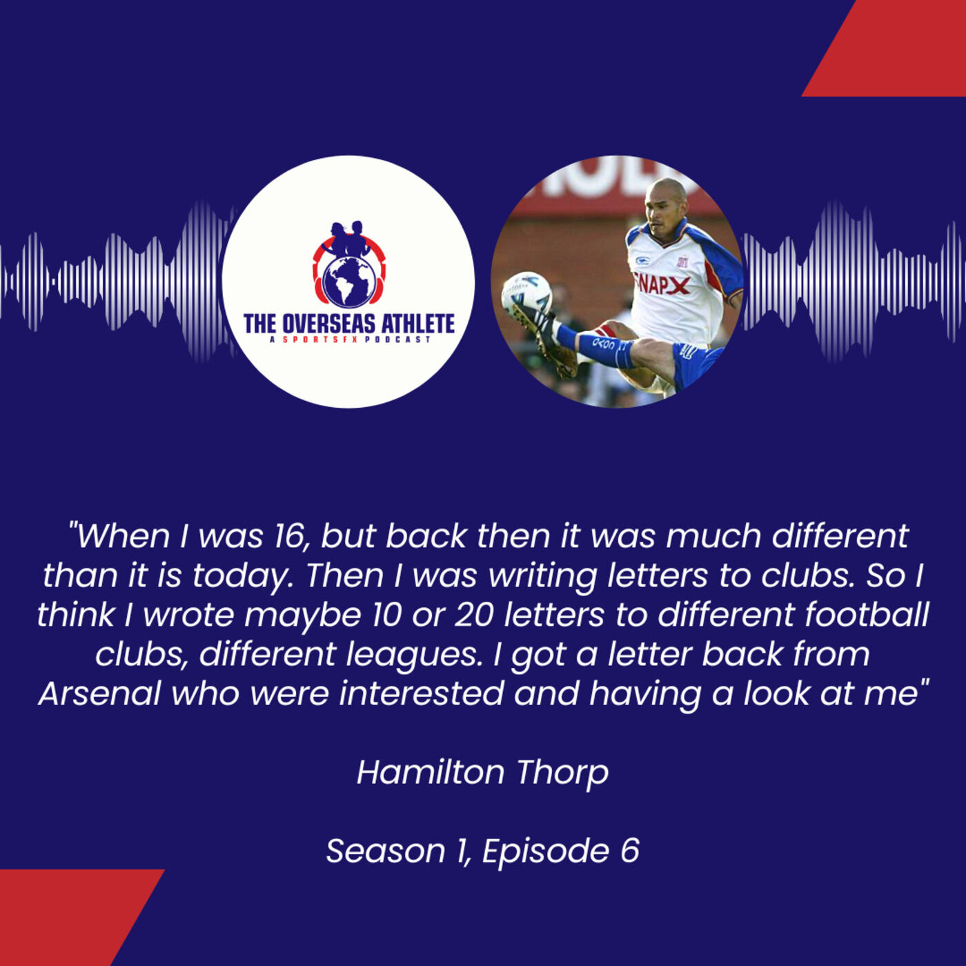 ⁣Episode 006 - Hamilton Thorp - From Darwin to Arsenal: Hamilton's extraordinary journey to professional football.