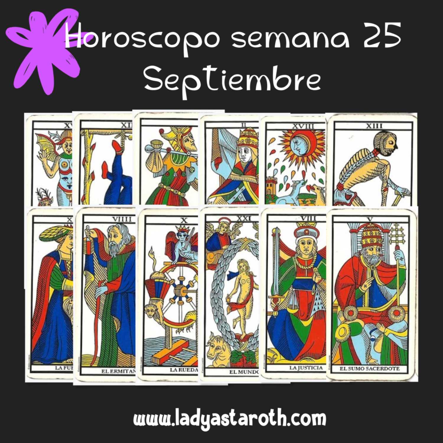 ⁣Tarot Horoscopo Aries a Virgo Semana del 25 Septiembre 2023