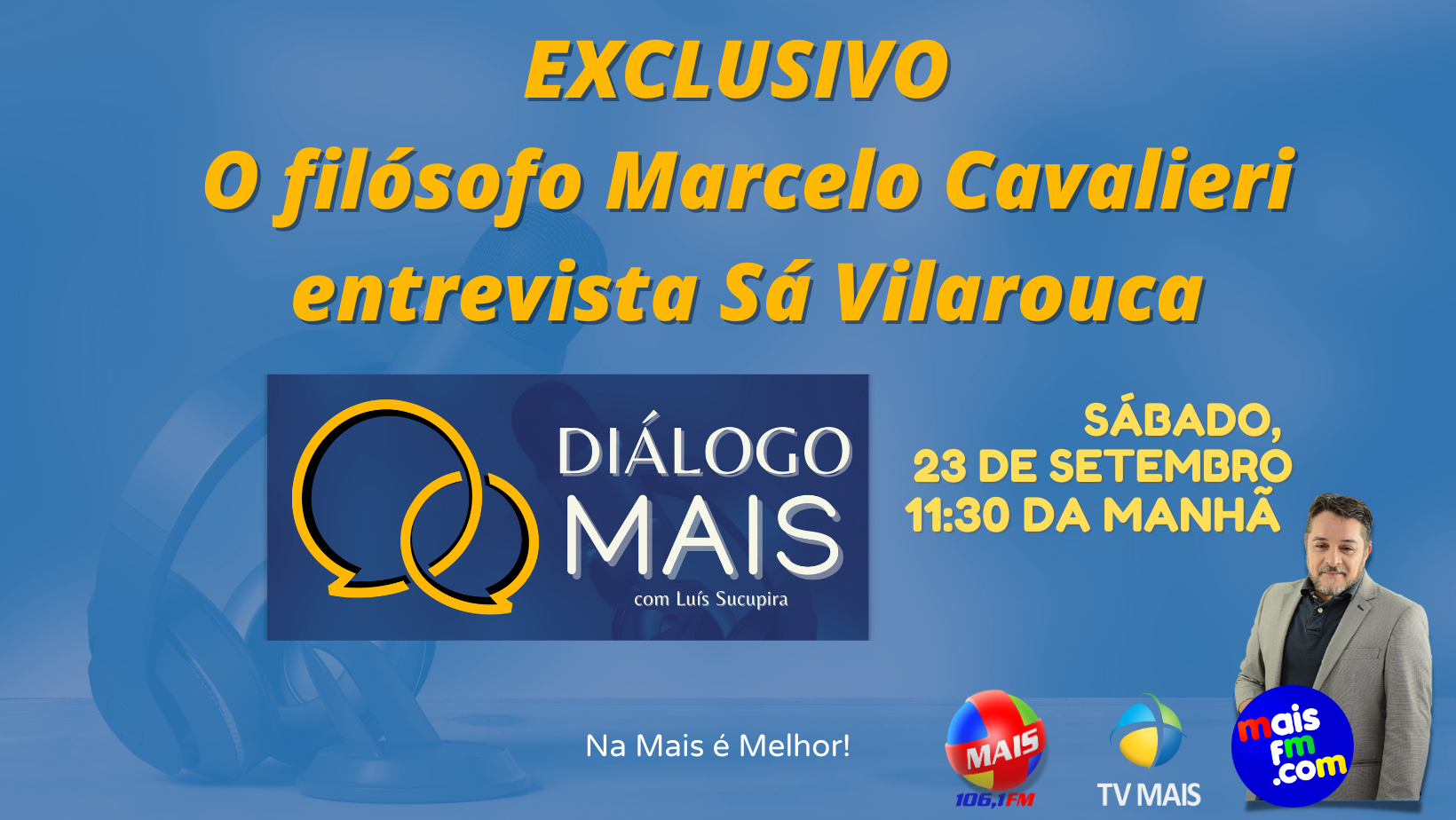 ⁣PODCAST DIÁLOGO MAIS – FILÓSOFO MARCELO CAVALIERI ENTREVISTA SÁ VILAROUCA