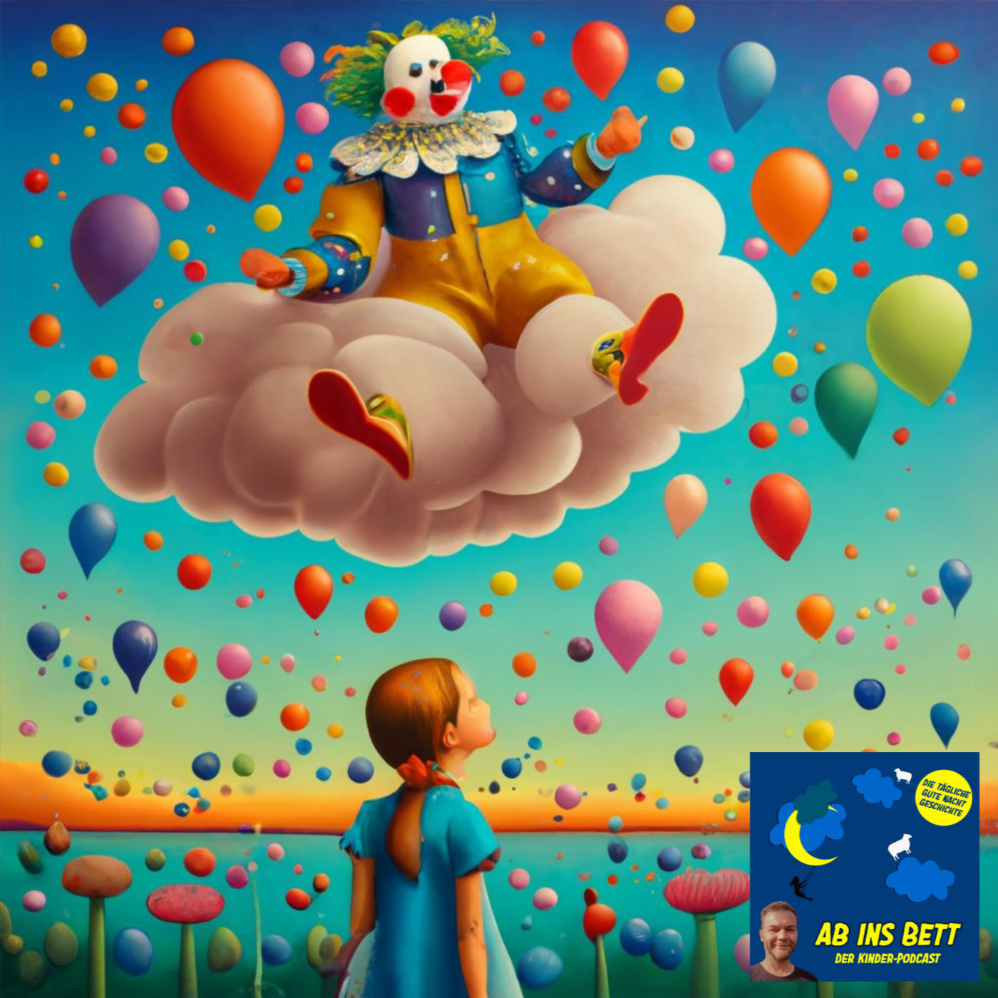 ⁣#1121 Clara und der Clown auf der Wolke