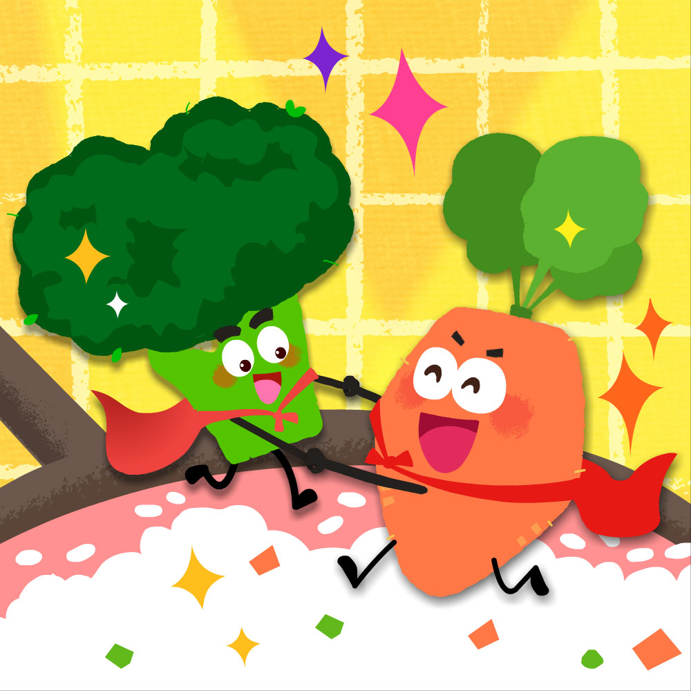 Vegetable Heroes: I Want a Delicious Friend🥦🥕