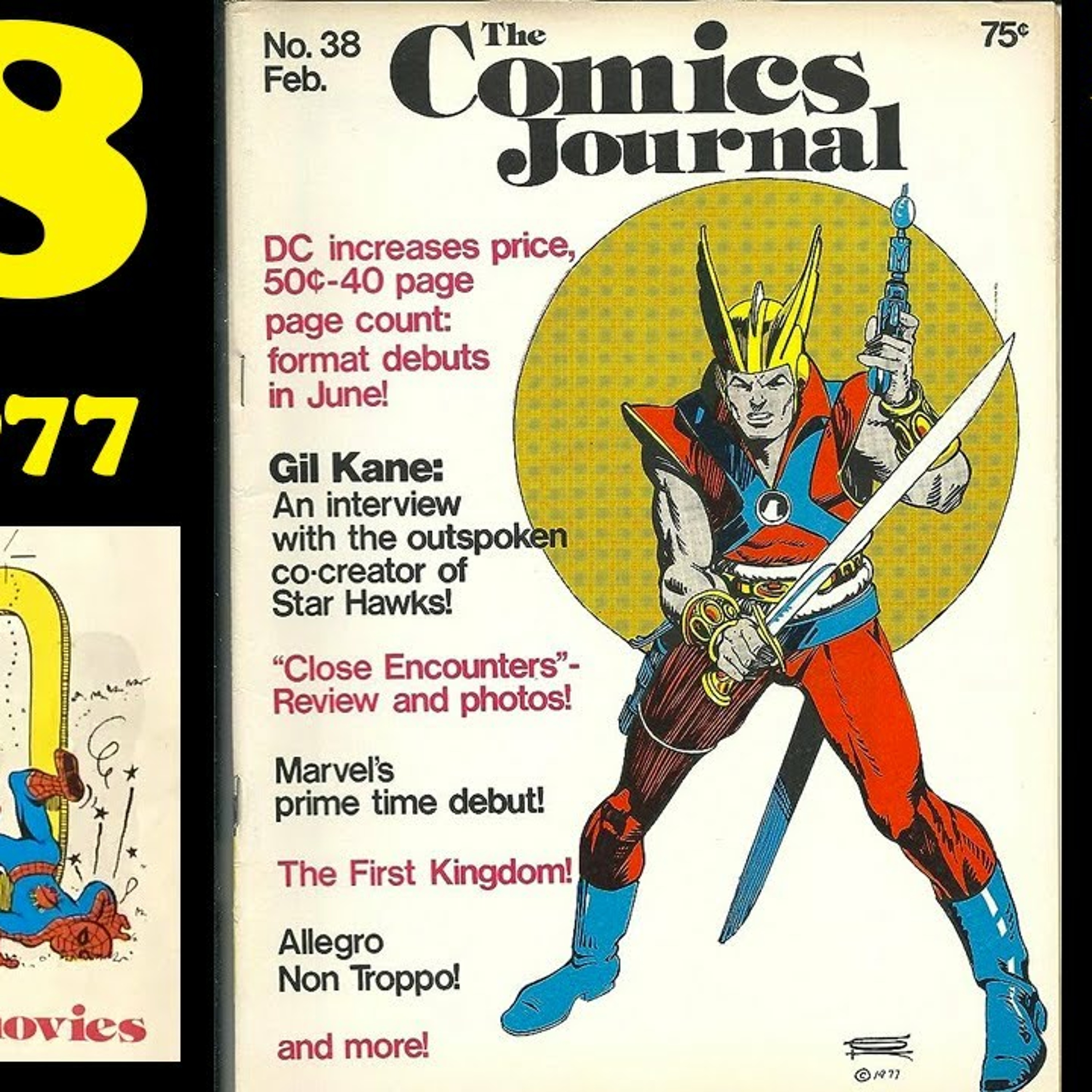 ⁣Marvels 1st Movies, GIL KANE Cuts PROMOS on the Art + Business, ASTERIX: Comics Journal 38 Feb 1977