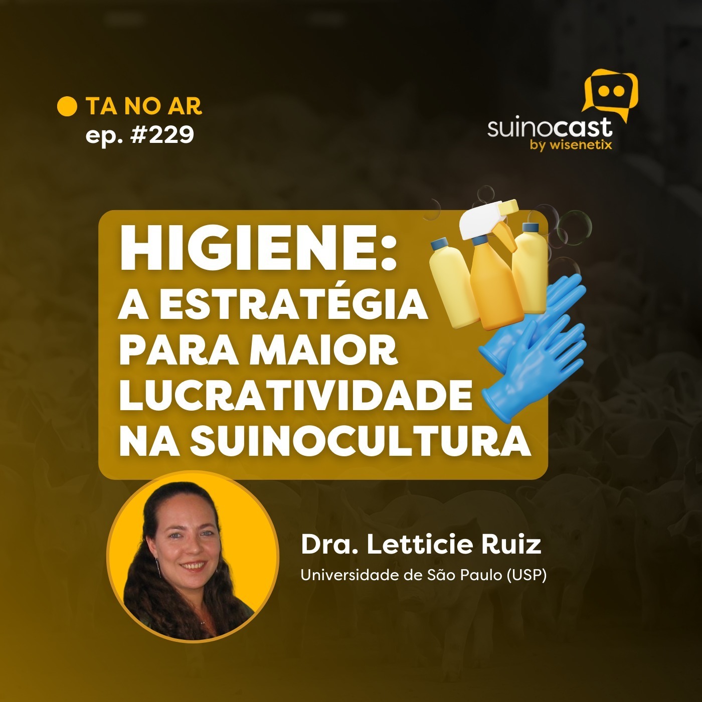 #229 - Higiene: a estratégia para maior lucratividade na suinocultura - Dra. Vera Letticie de Azevedo Ruiz