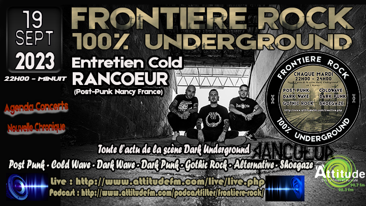 Frontière Rock 100% Underground du 19.09.23