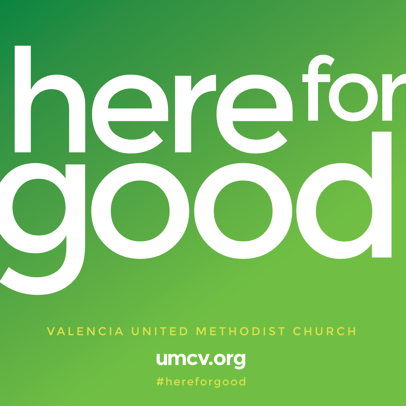 Here for Good: Podcast of Valencia United Methodist Church 