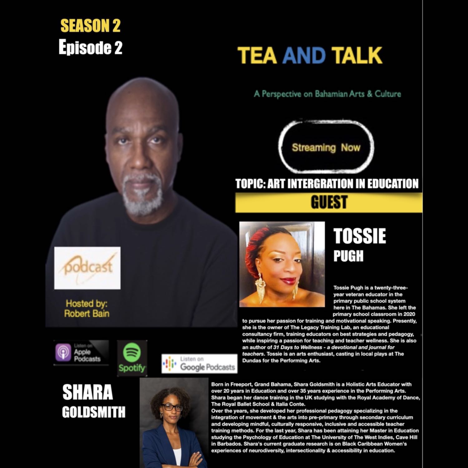 ⁣TEA AND Talk WITH - TOSSIE PUGH AND SHARA GOLDSMITH - SEASON 2 - EPISODE 2 - PART 2