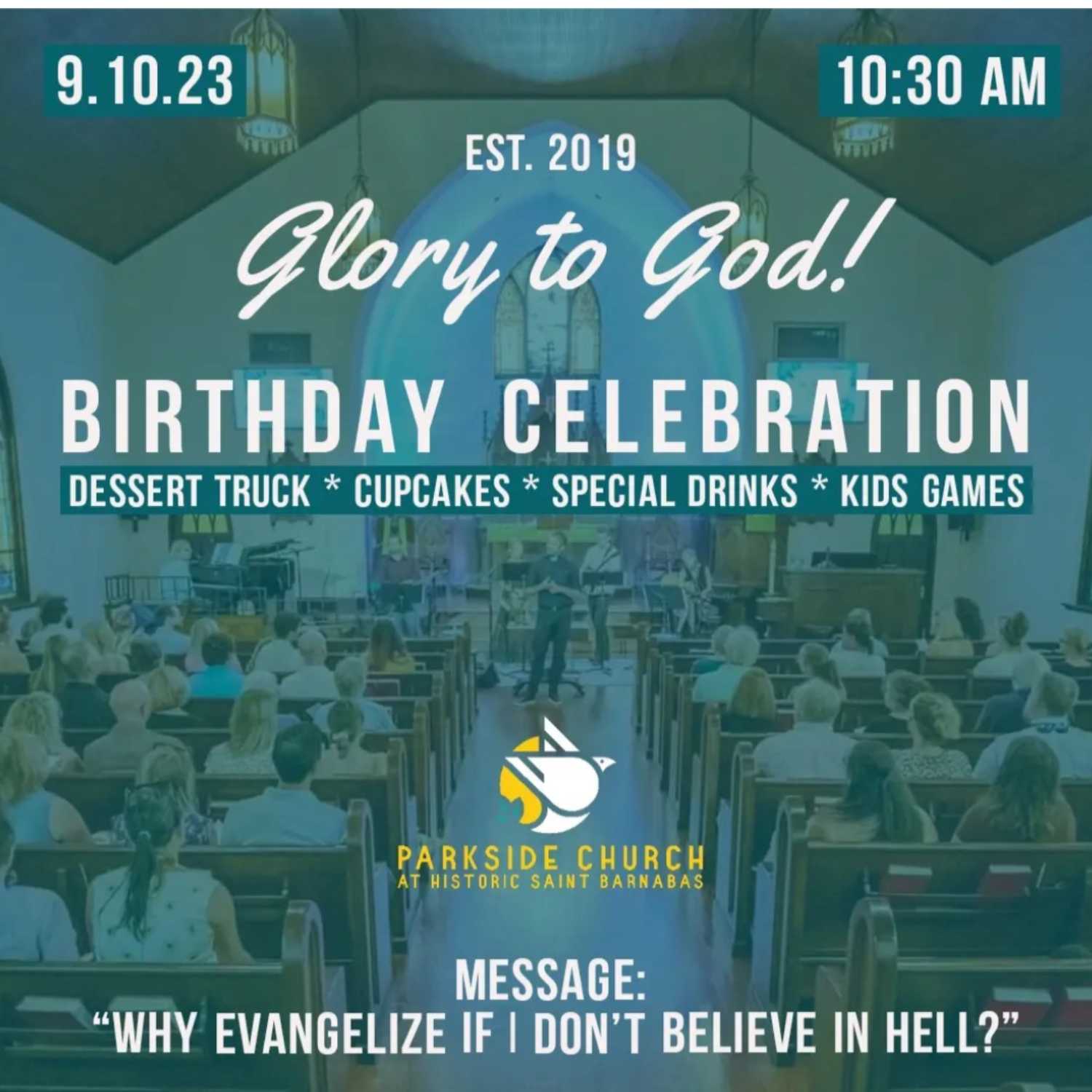 Birthday Celebration | Why Evangelize If I Don't Believe in Hell? | Rev. Colin Kerr 09/10/2023