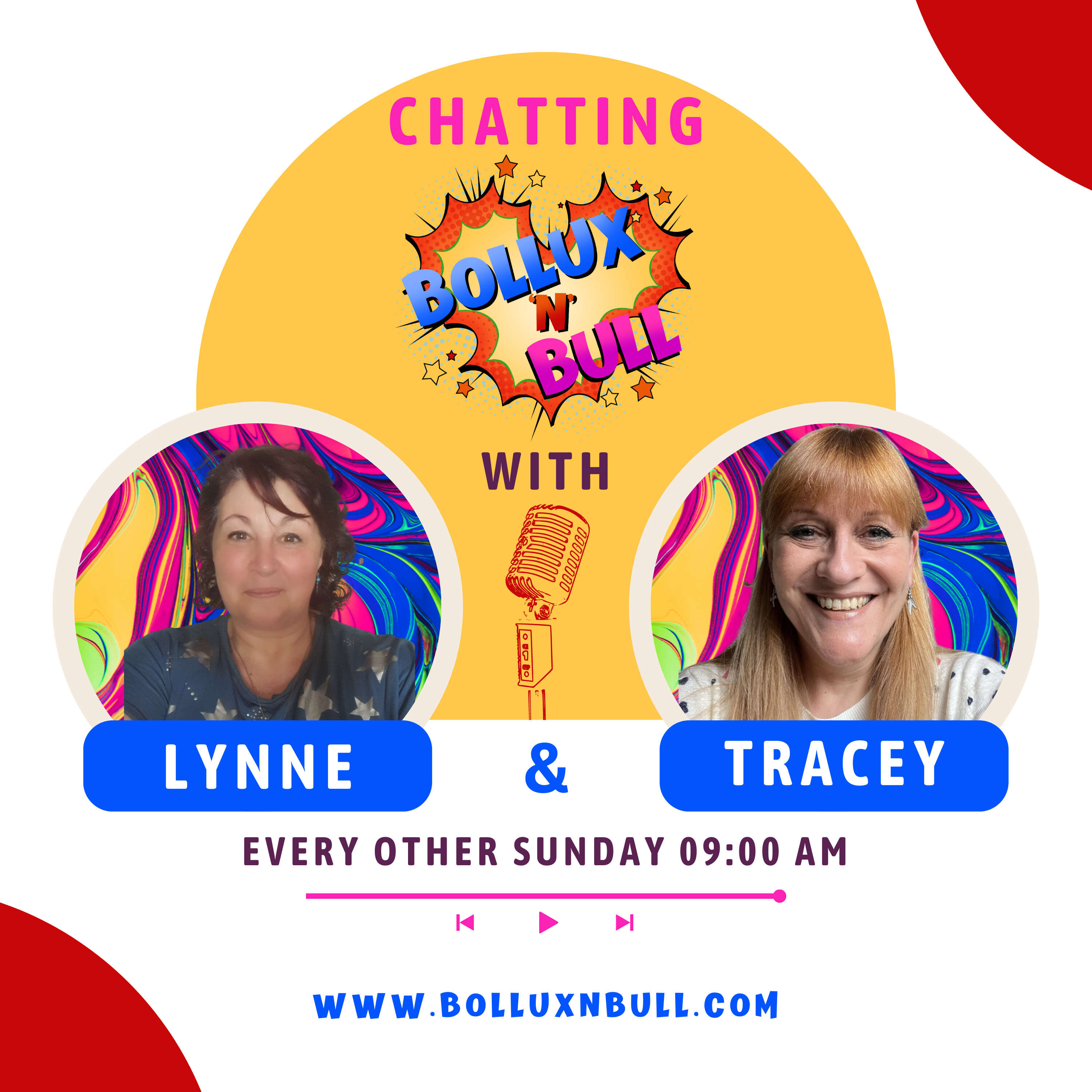 Chatting Bollux n Bull with Lynne and Tracey 