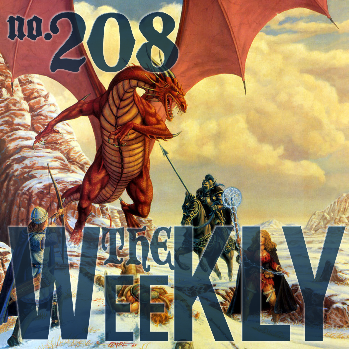 ⁣The Weekly LIVE 208 – Highlander RPG, Stronghold Games Defends AI, Monsters! Monsters! 2.7,  Larry Elmore Volume 3 and Fables in Public Domain