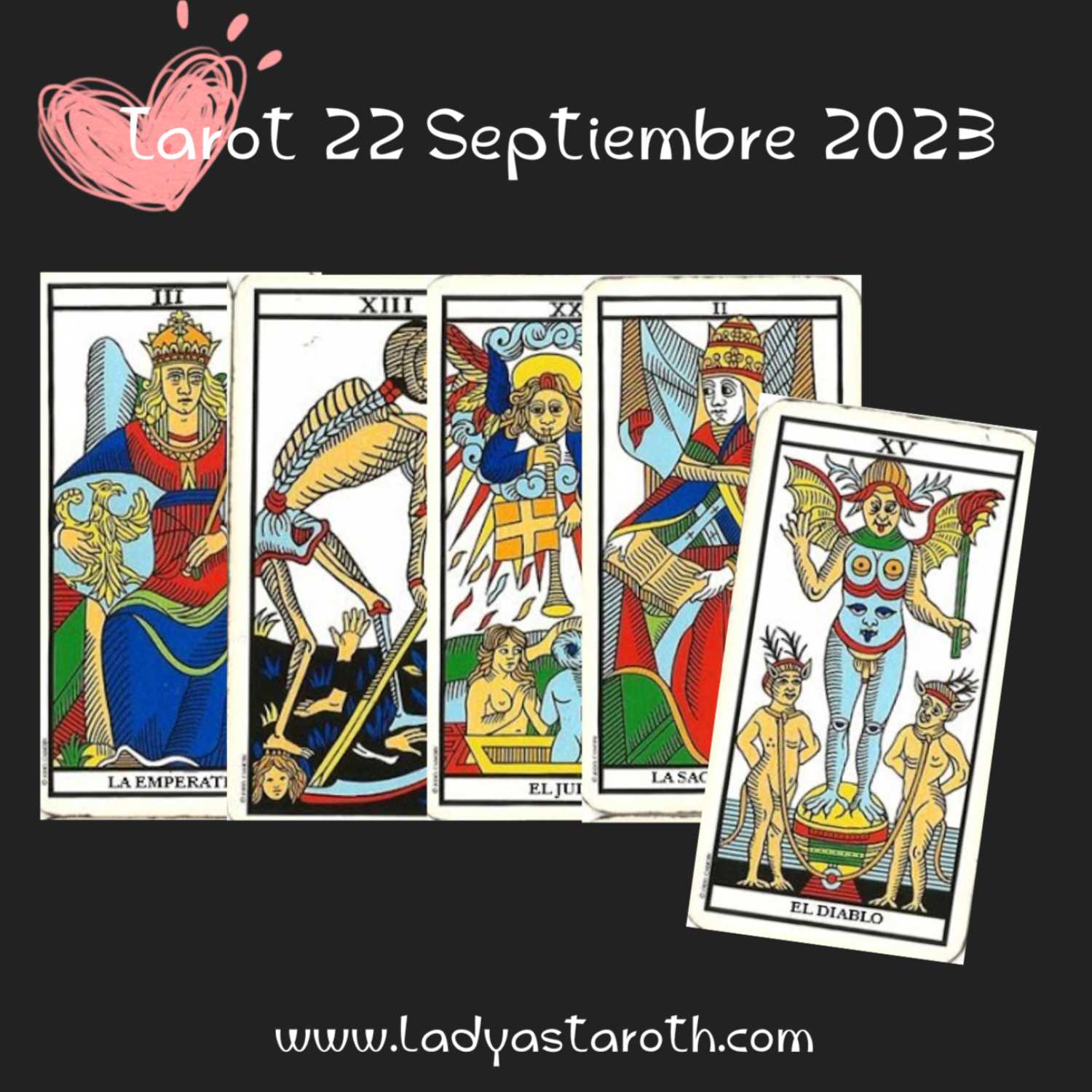 Tarot Fin de Semana 22/24 Septiembre 2023