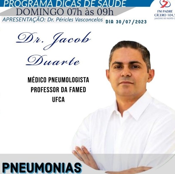 Pneumonias com Dr Jacob - Dicas de Saúde #Podcast