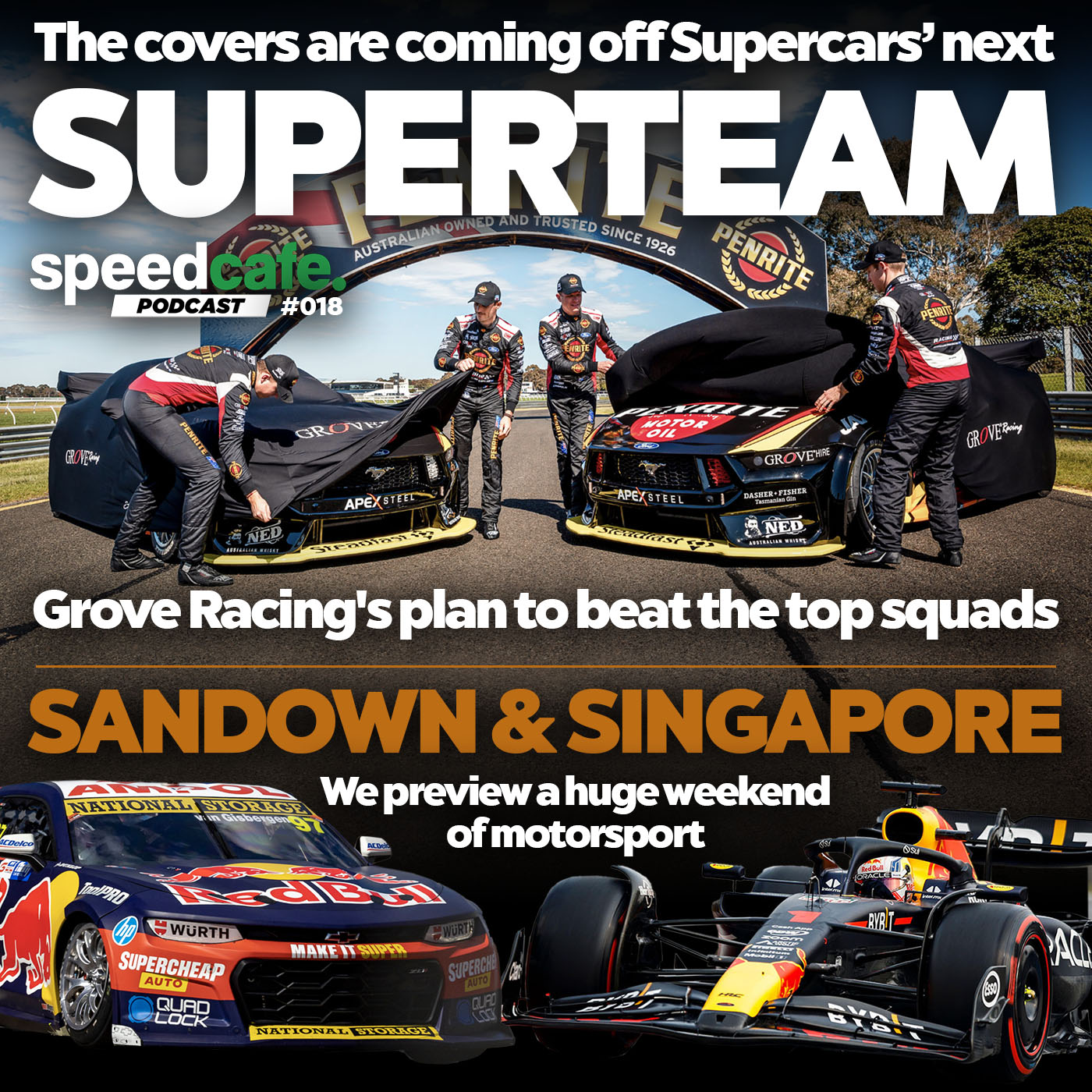 ⁣Podcast: Supercars new Superteam, plus Sandown and Singapore previews