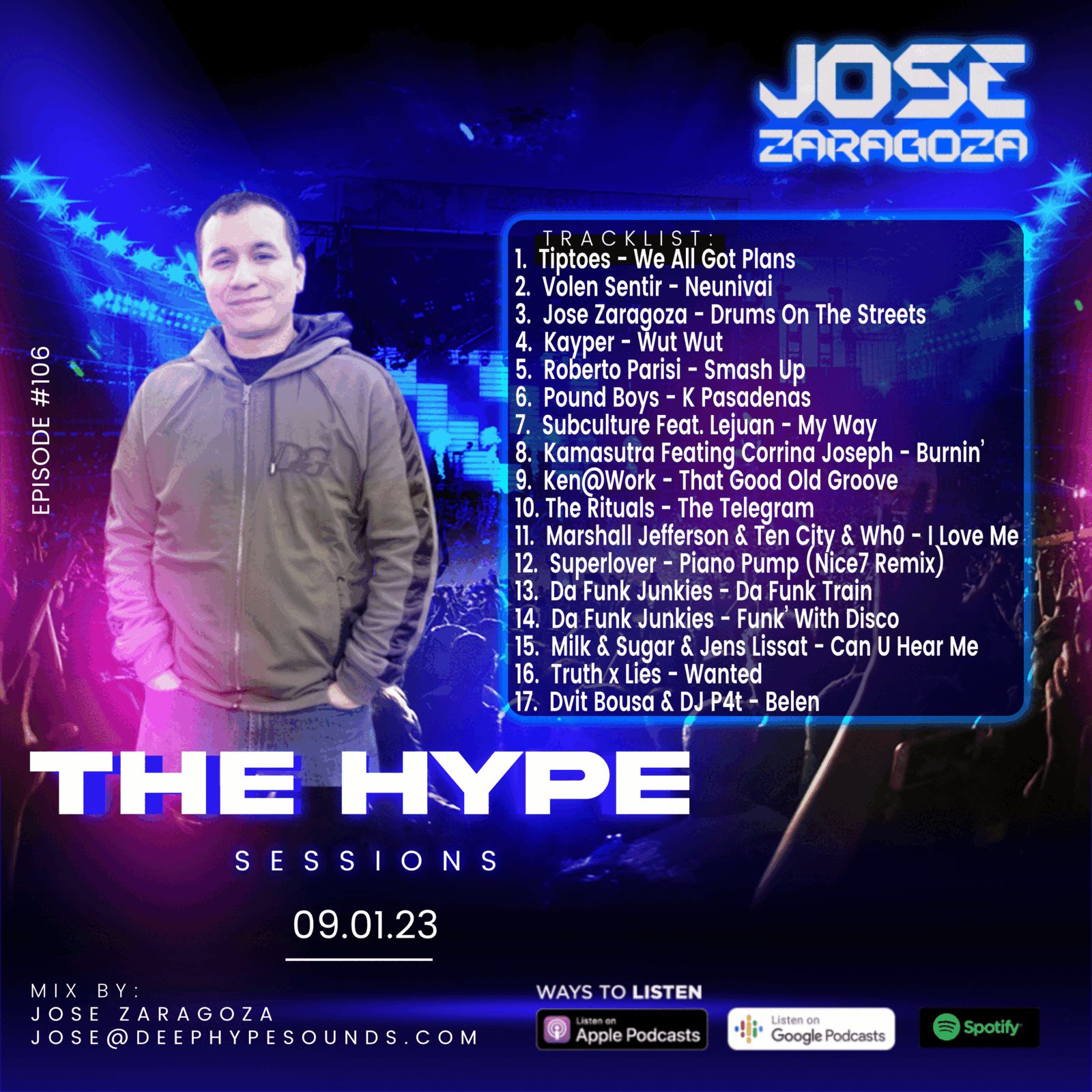 ⁣Jose Zaragoza - The Hype Sessions Volume #106