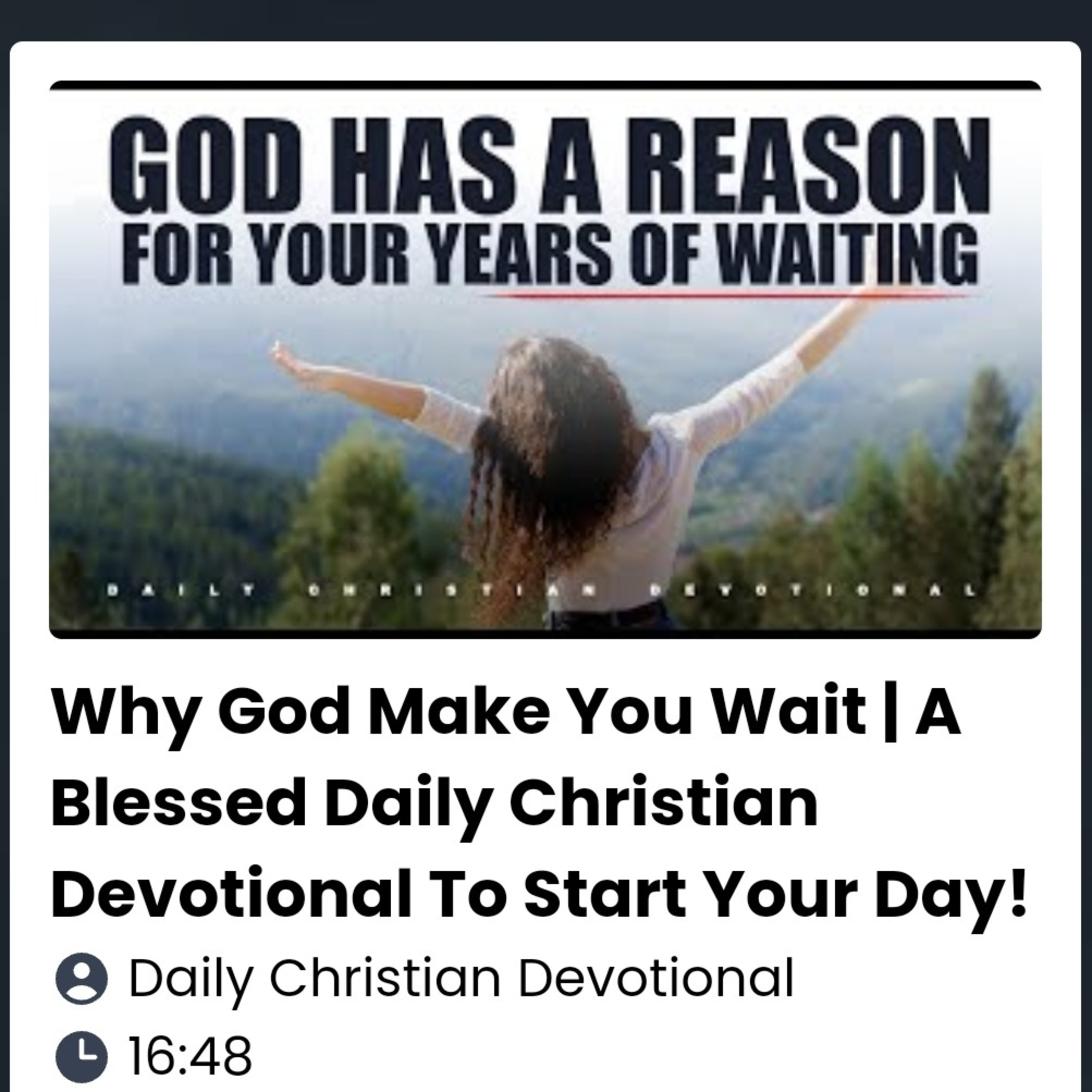 Why God Make You Wait | A Blessed Daily Christian Devotional To Start Your Day!