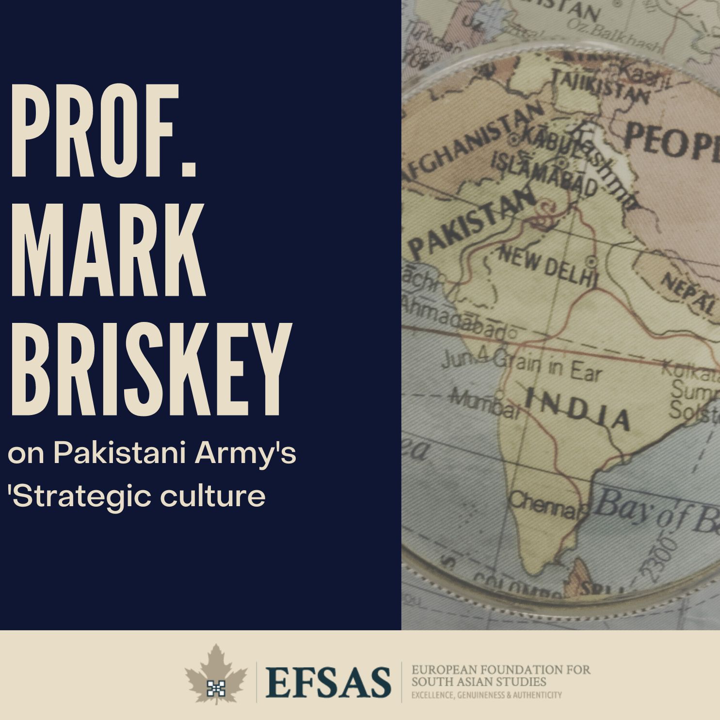 EFSAS interview with Prof. Briskey (Murdoch University) on Pakistani Army's 'Strategic culture