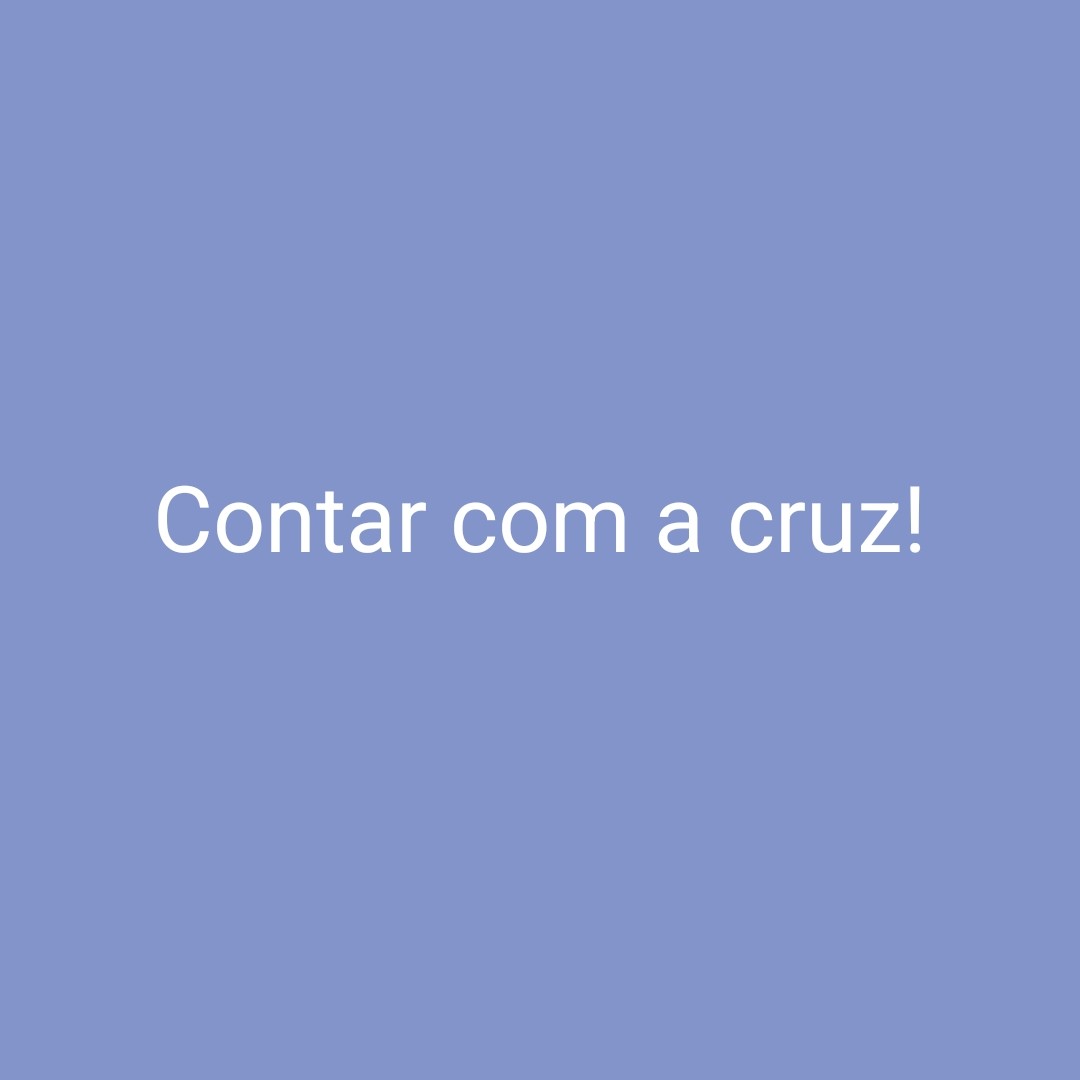 Contar com a cruz