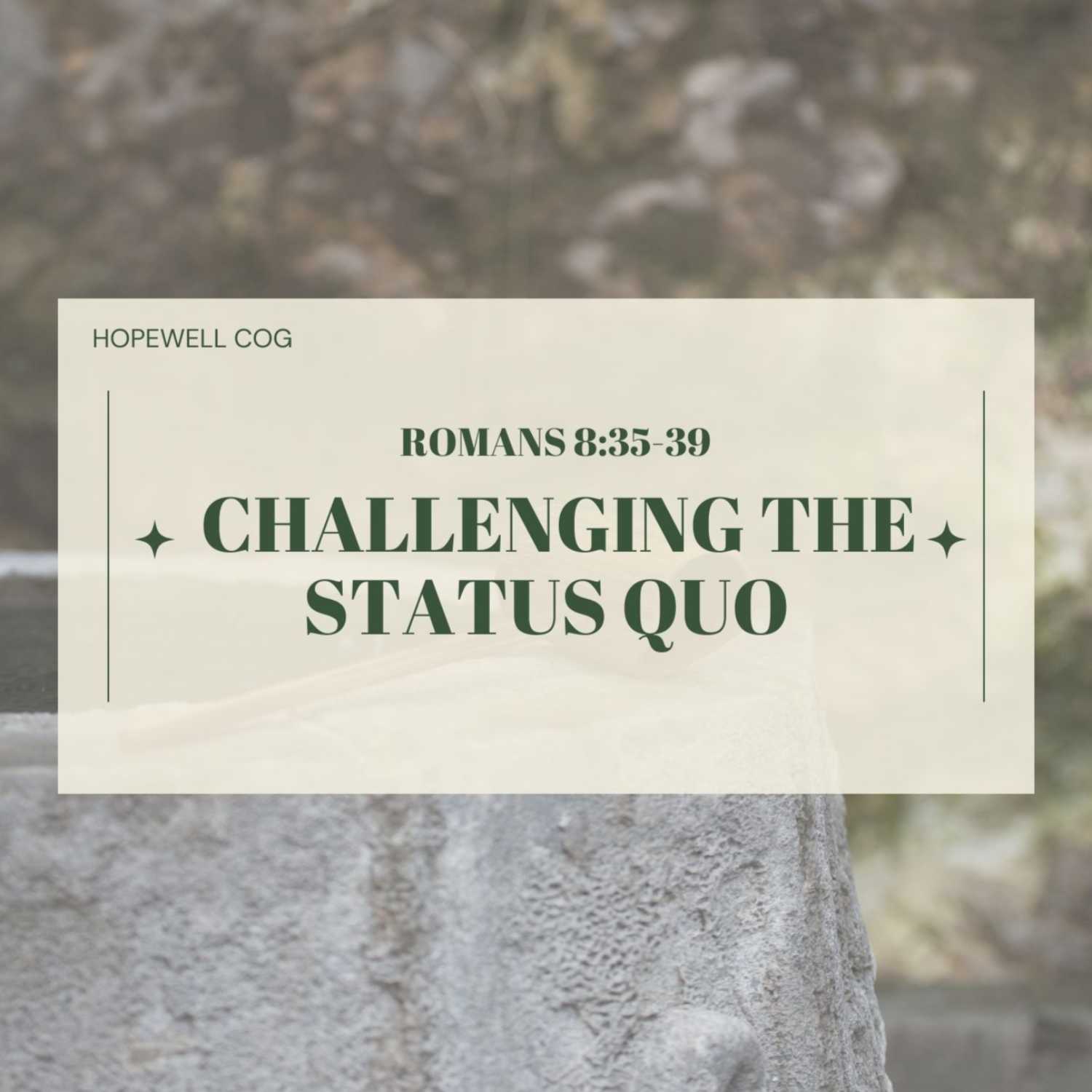 ⁣Challenging The Status QUO