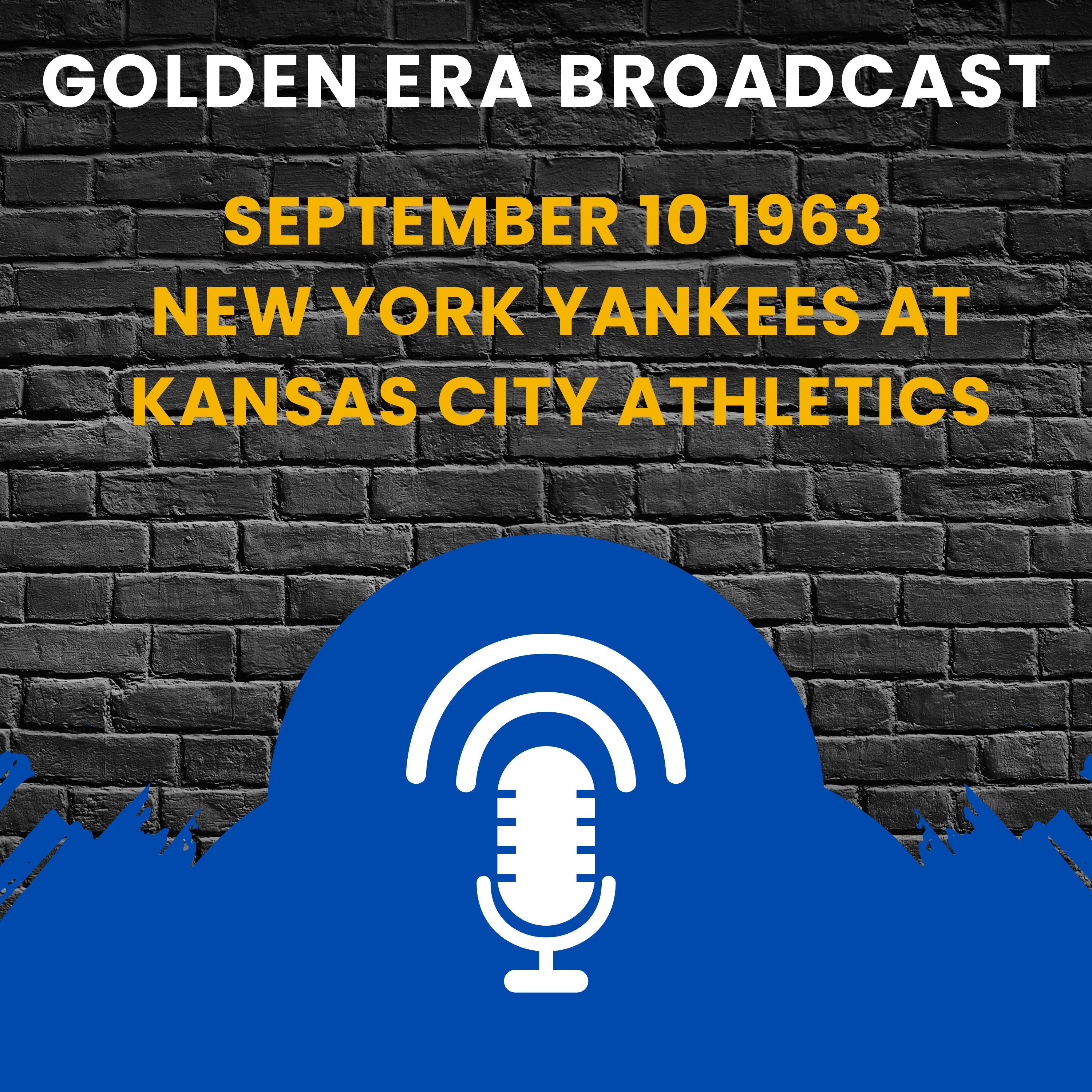 ⁣September 10 1963 New York Yankees at Kansas City Athletics