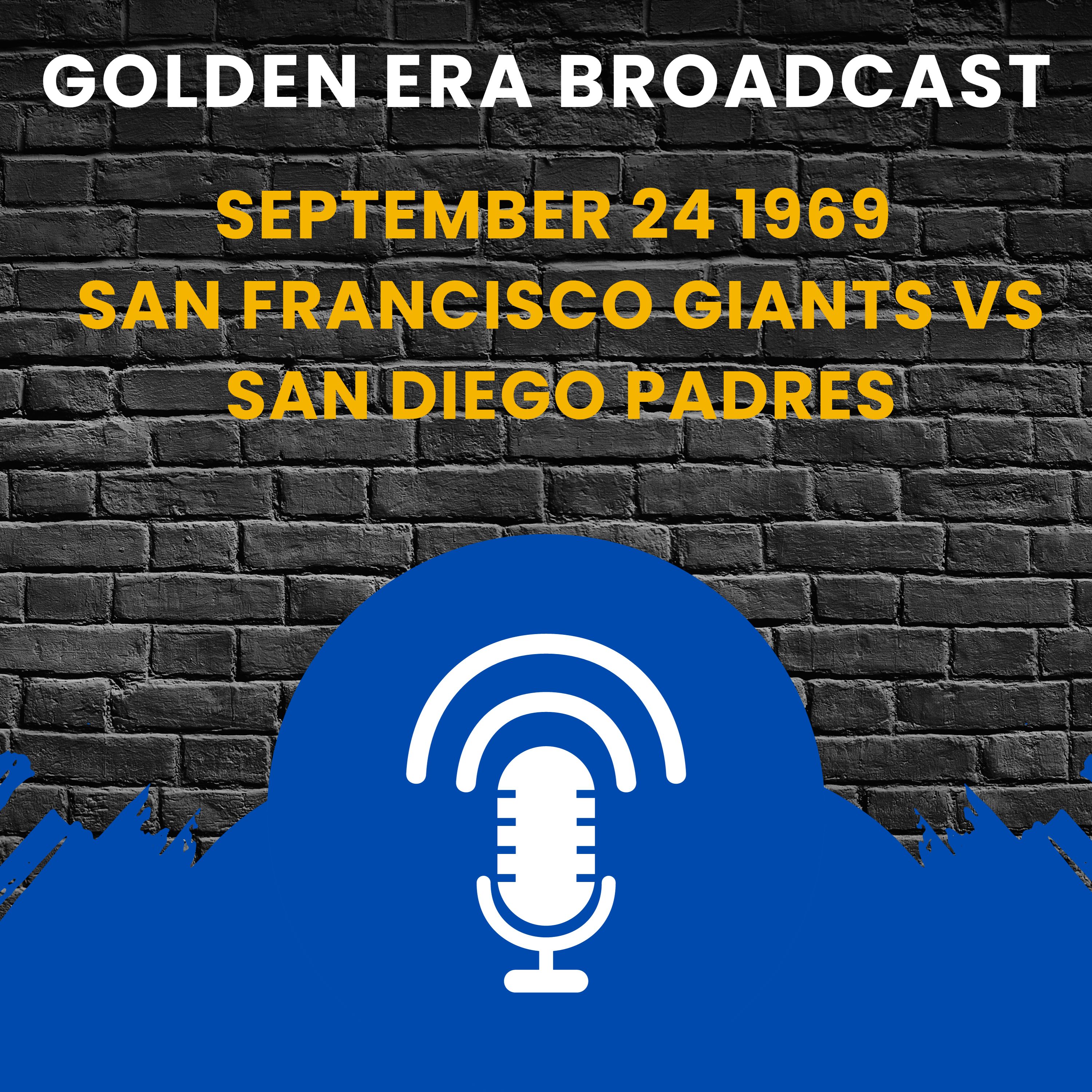 ⁣September 24 1969 San Francisco Giants vs San Diego Padres