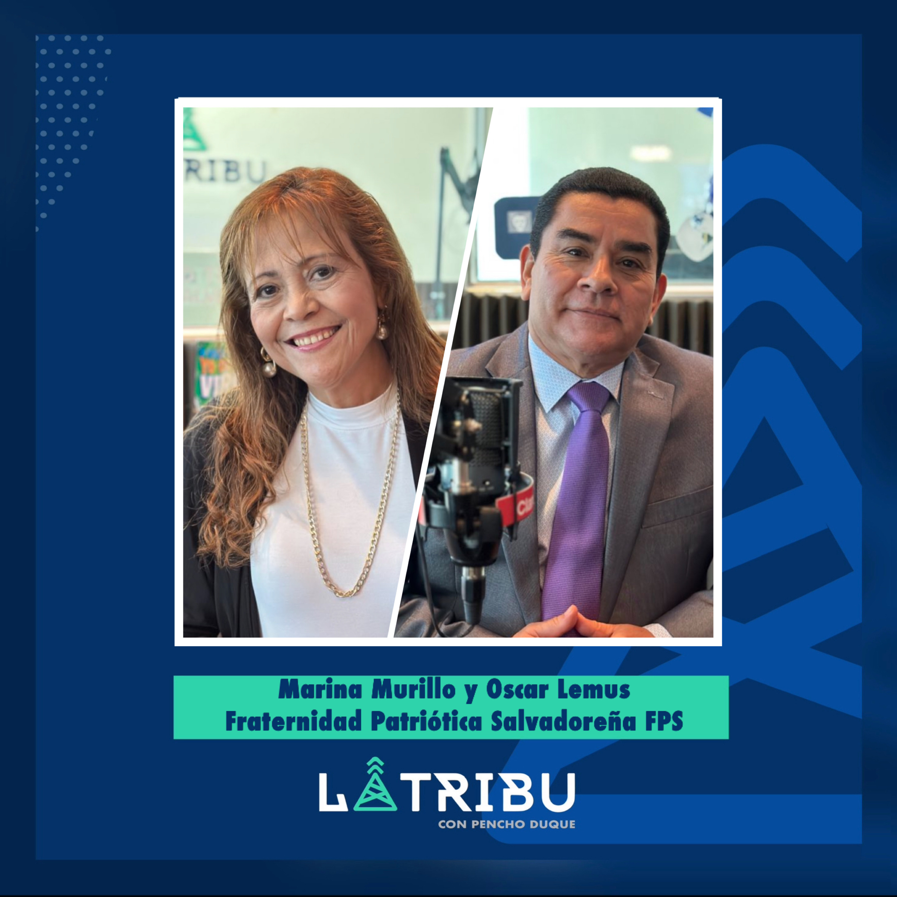 ⁣Marina Murillo y Oscar Lemus (Fraternidad Patriótica Salvadoreña FPS)