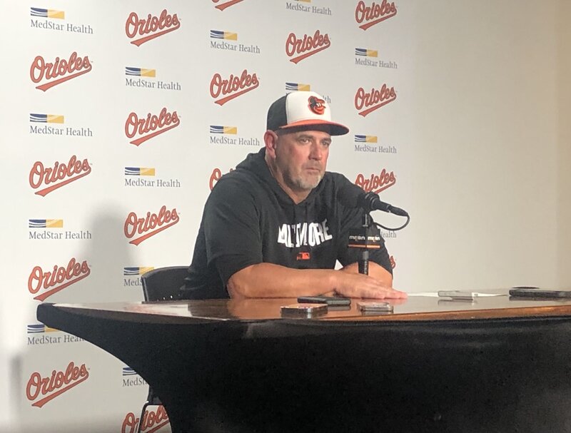 ⁣Brandon Hyde discusses 8-0 win over Rays to move back into sole possession of first place