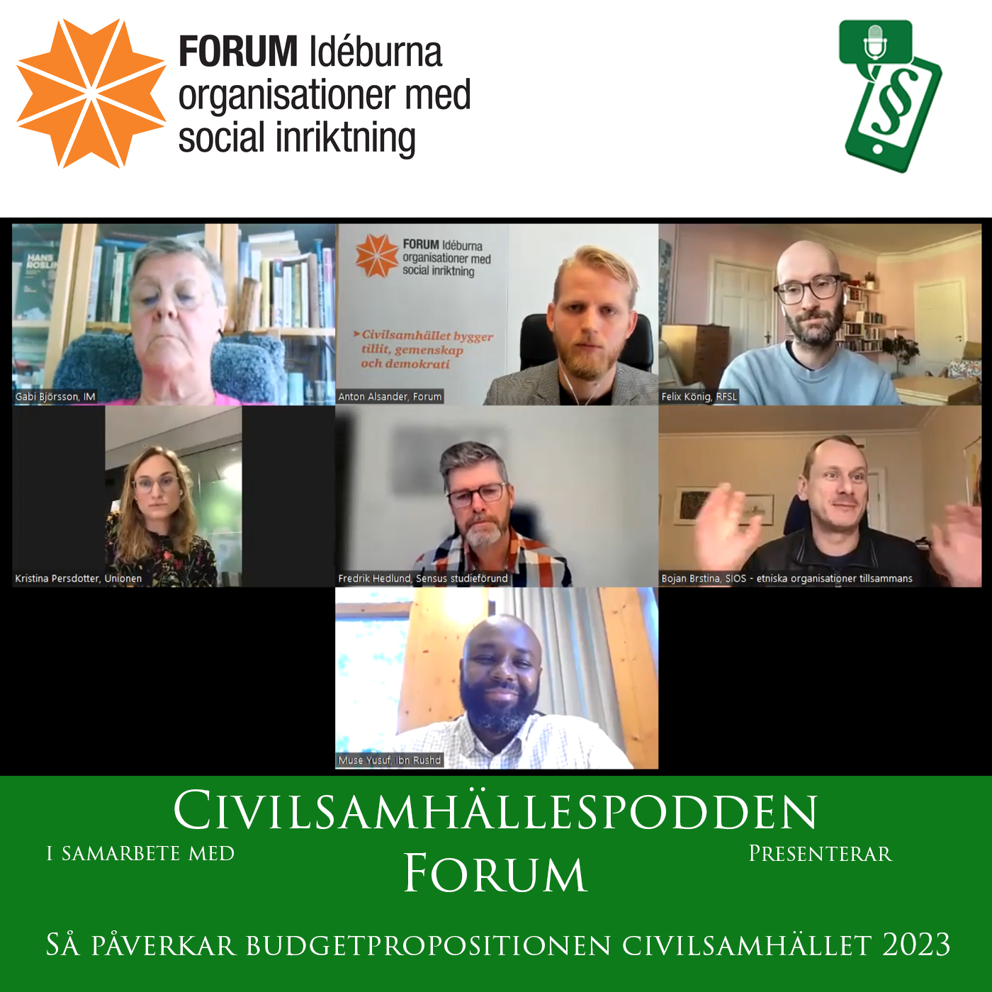 Forum – Så påverkar budgetpropositionen civilsamhället 2023