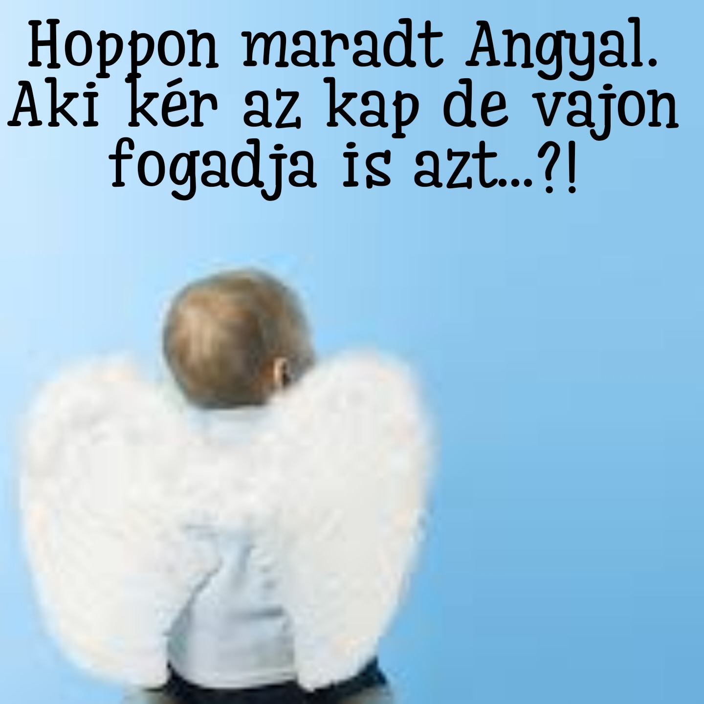 Hoppon maradt Angyal-Aki kér az kap de vajon fogadja is azt....?!