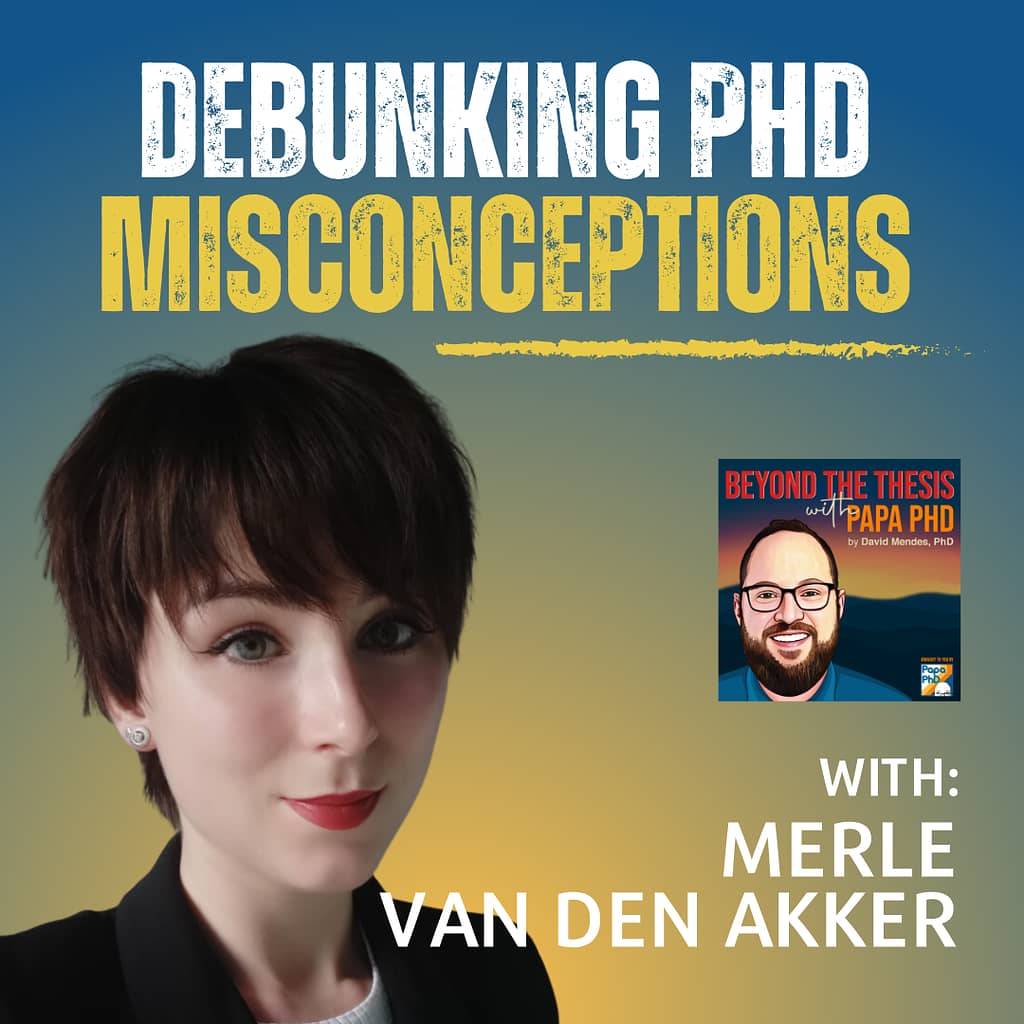 ⁣Debunking PhD Misconceptions with Merle van den Akker