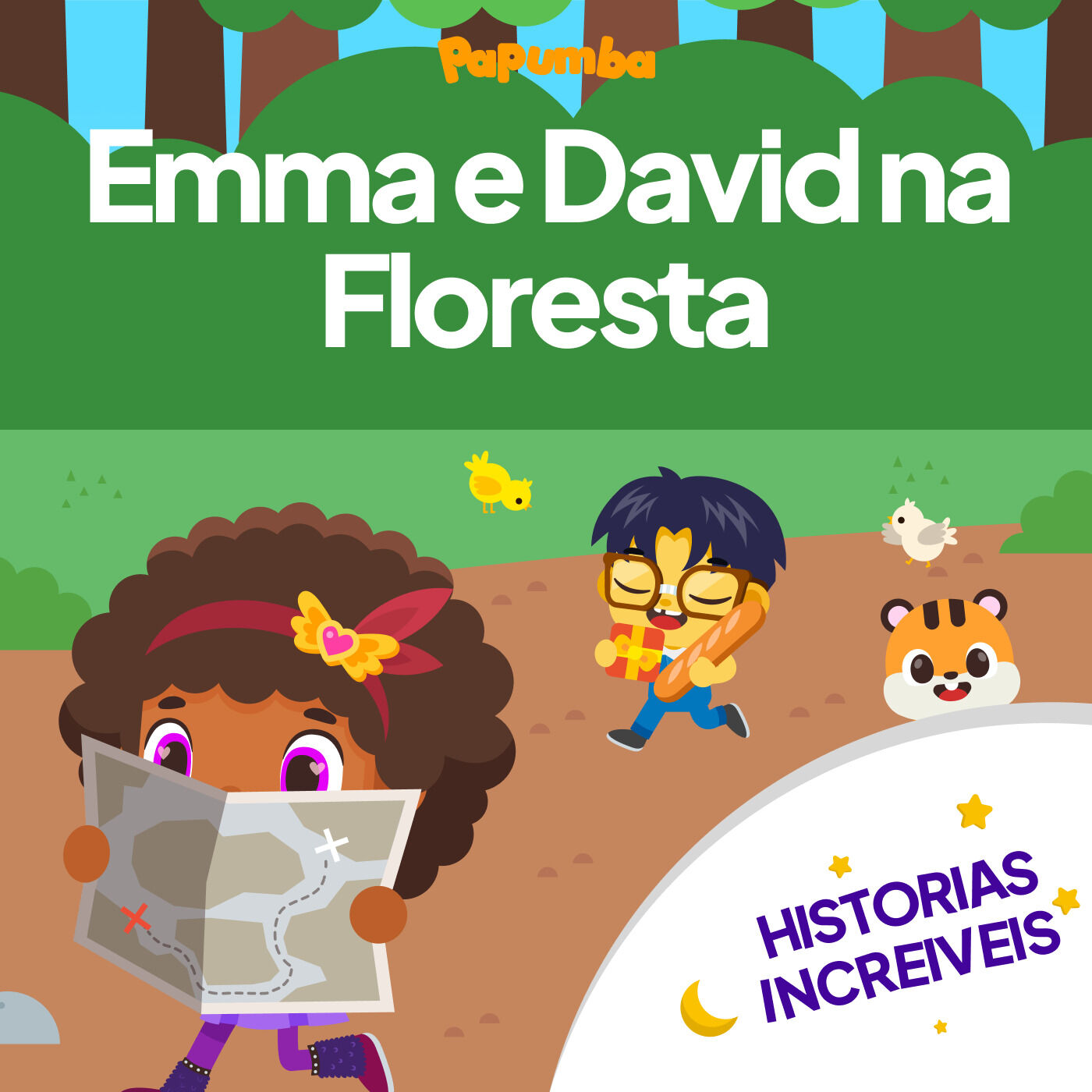 ⁣Contos Incríveis: Emma e David na Floresta